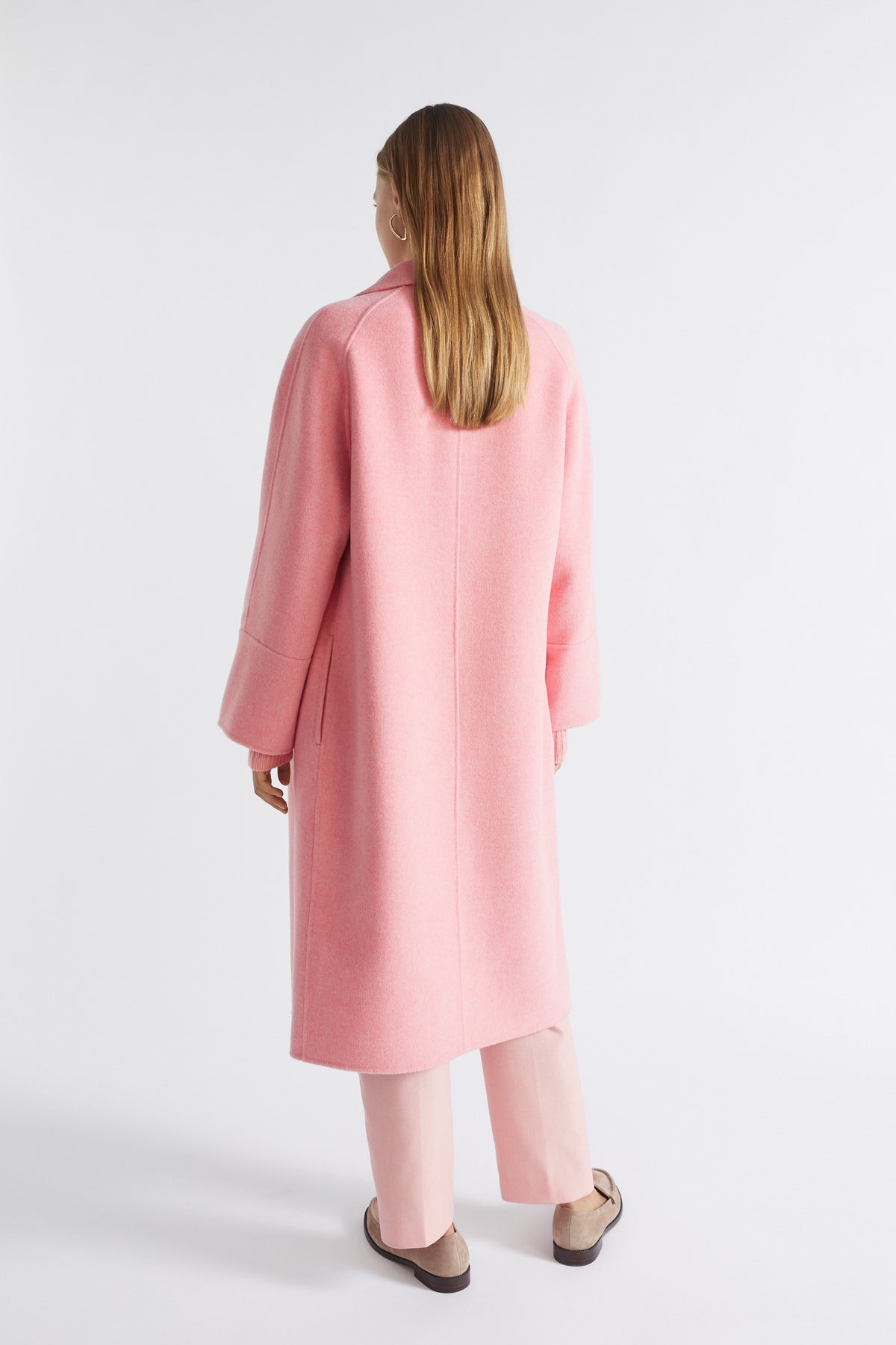 Wool Blend Relaxed Coat