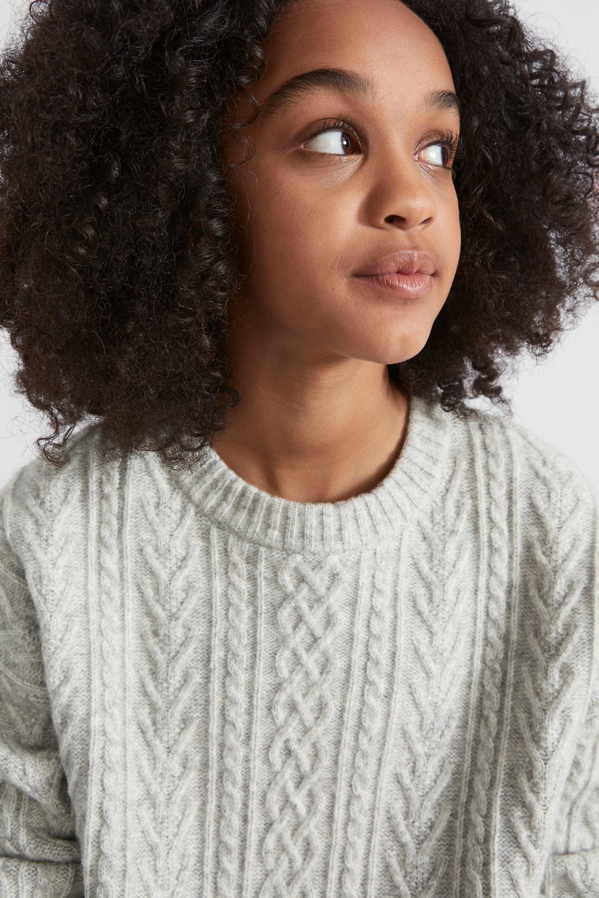 Cable Crop Knit