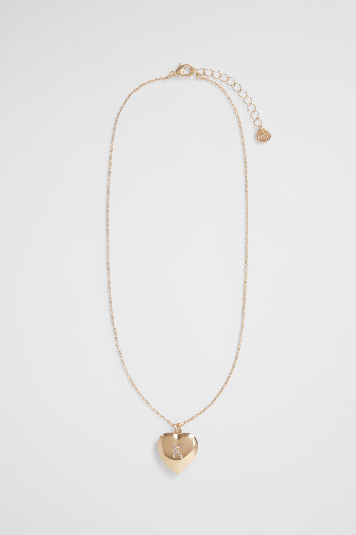 Diamante Initial Locket