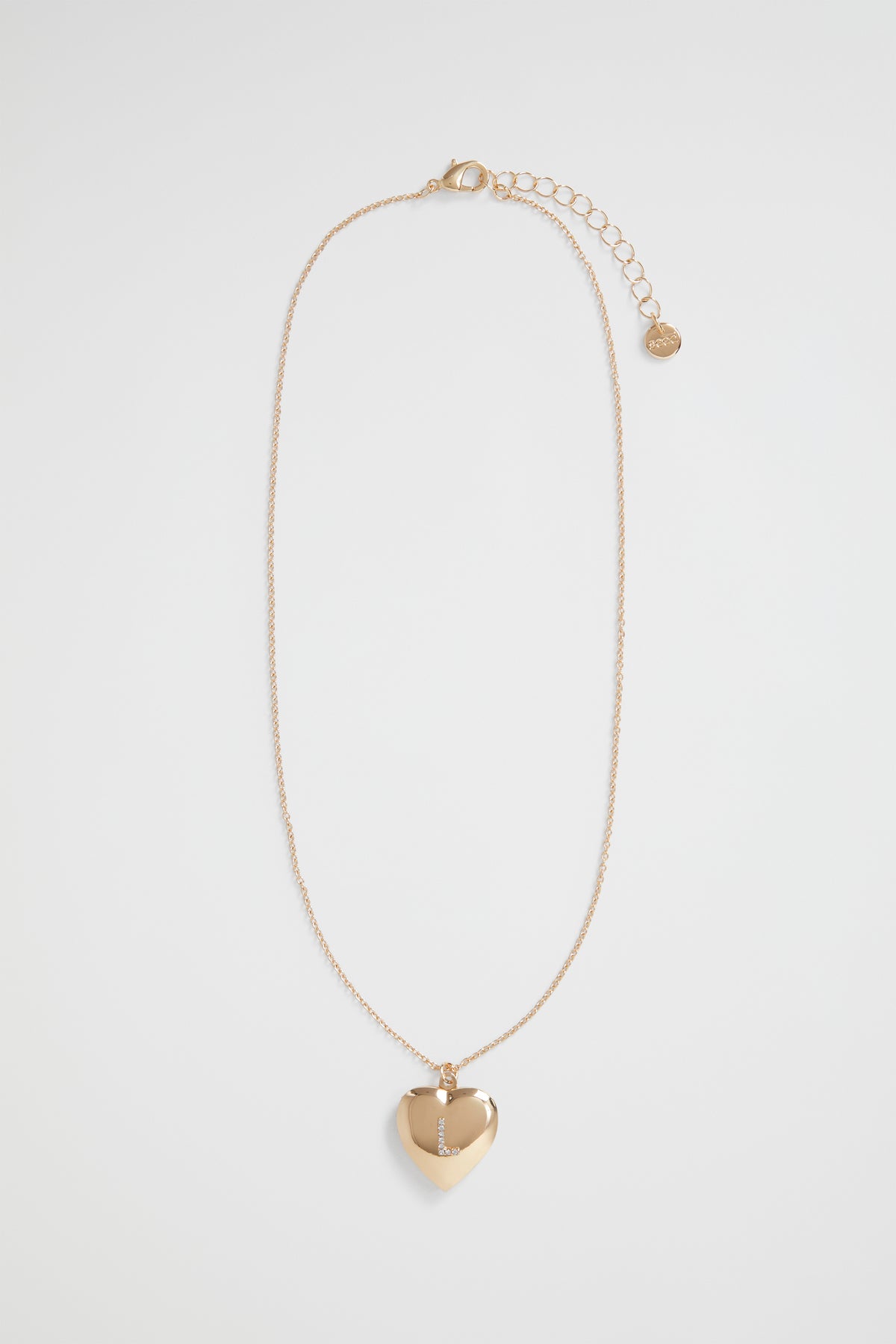 Diamante Initial Locket