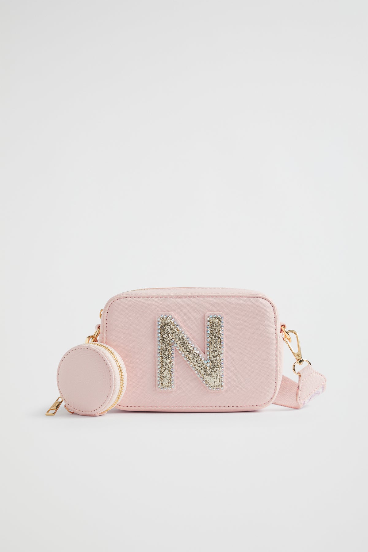 Glitter Initial Bag