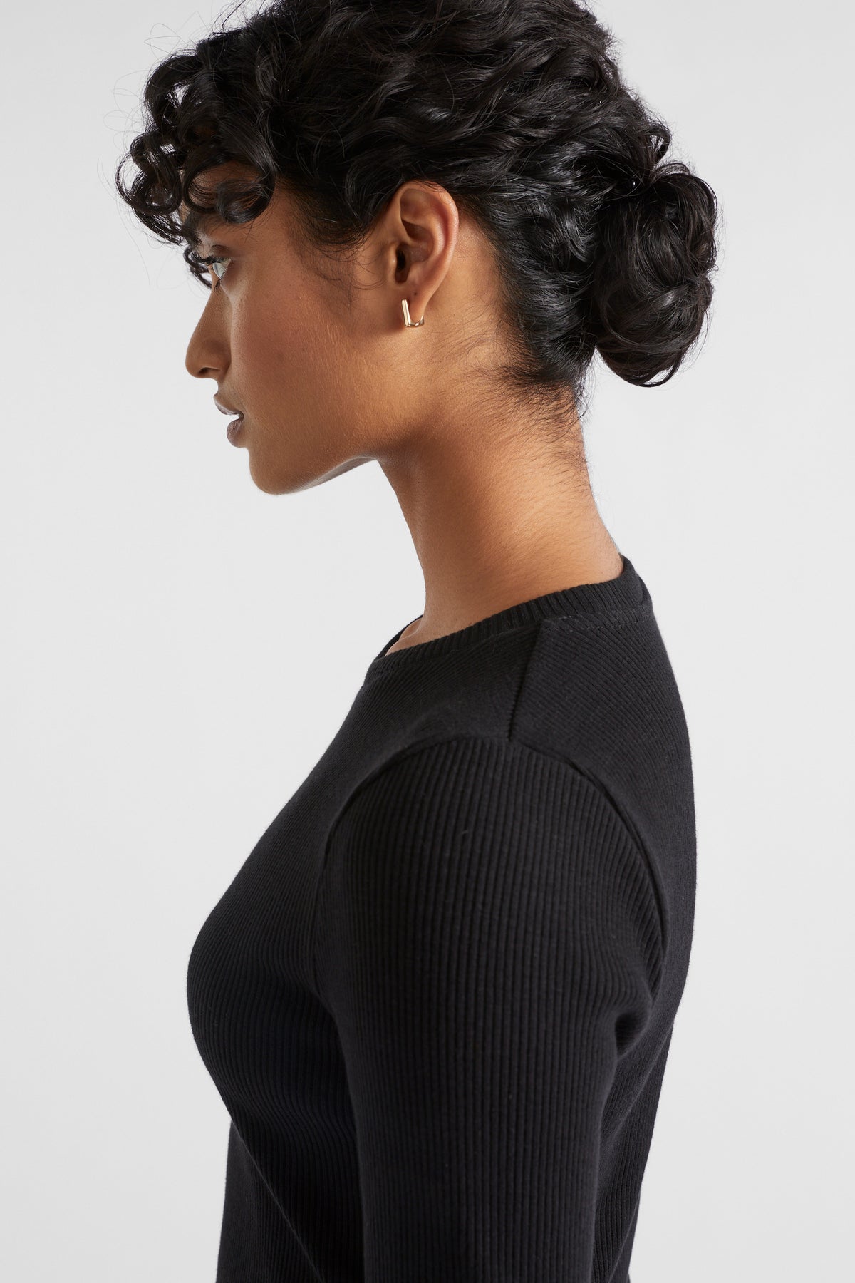 Rib Long Sleeve Top