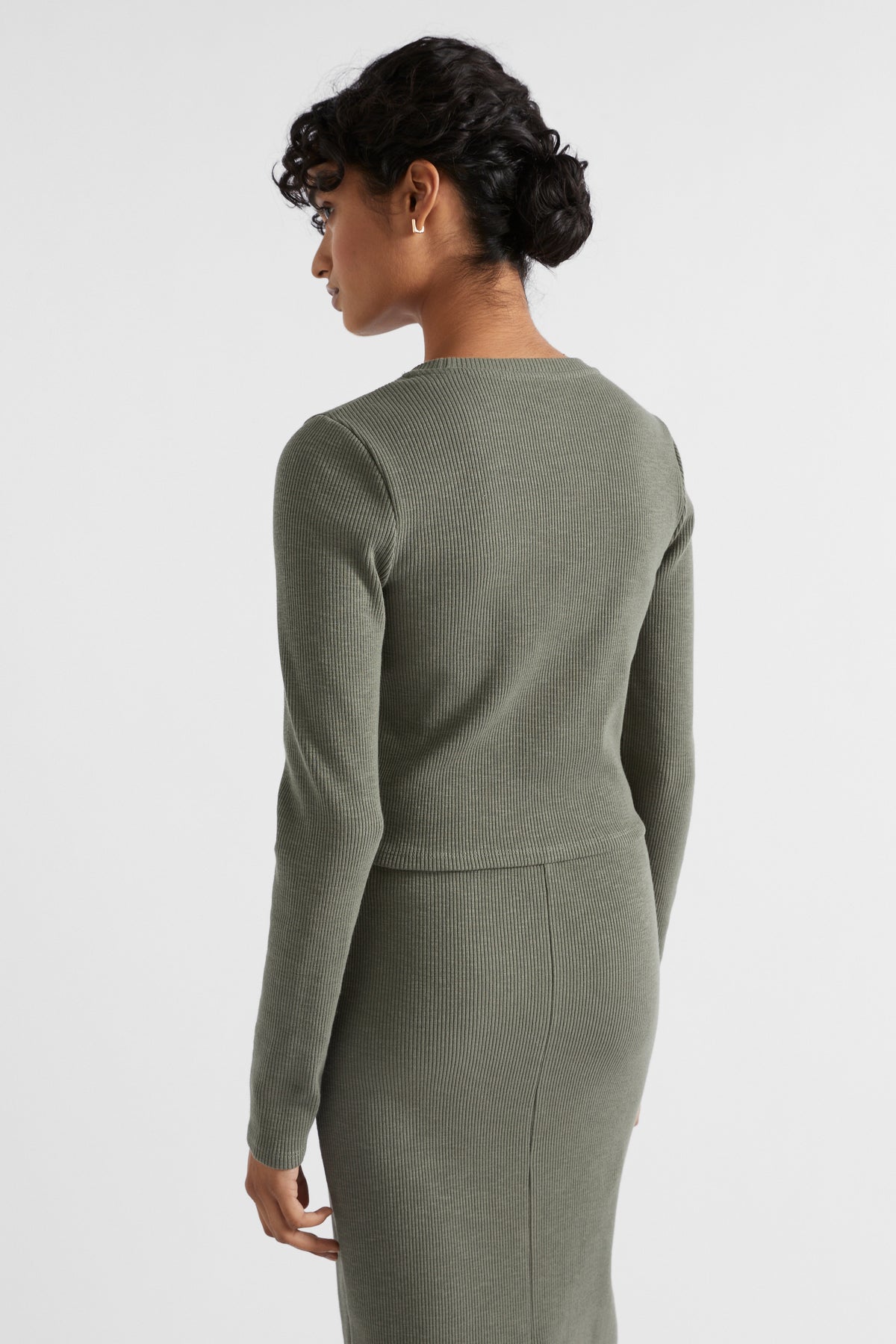 Rib Long Sleeve Top