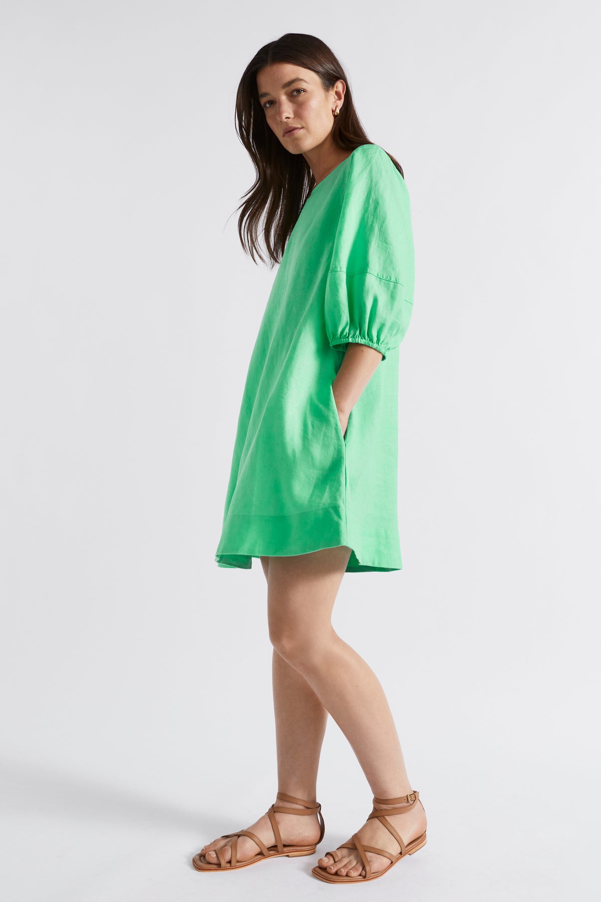 Core Linen Mini Dress