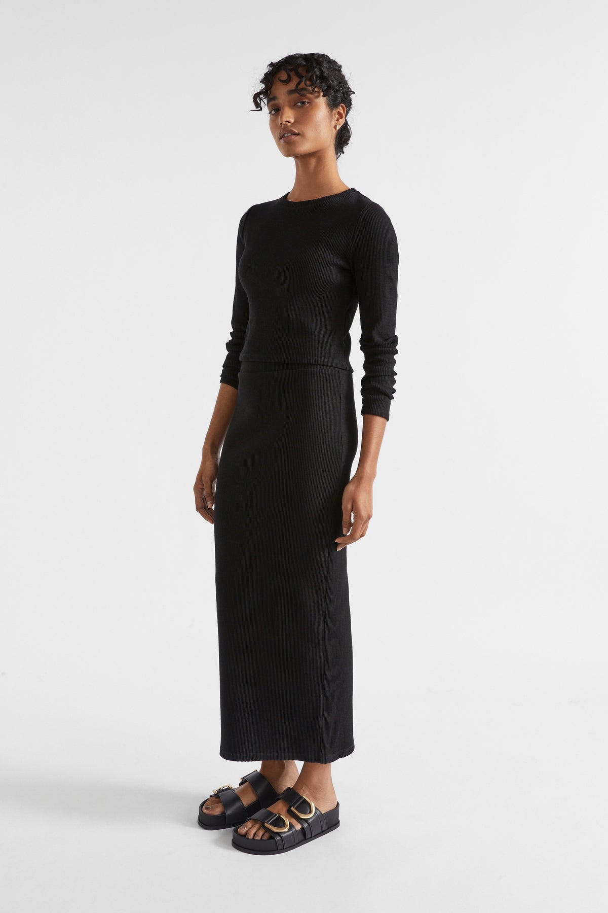 Rib Maxi Skirt