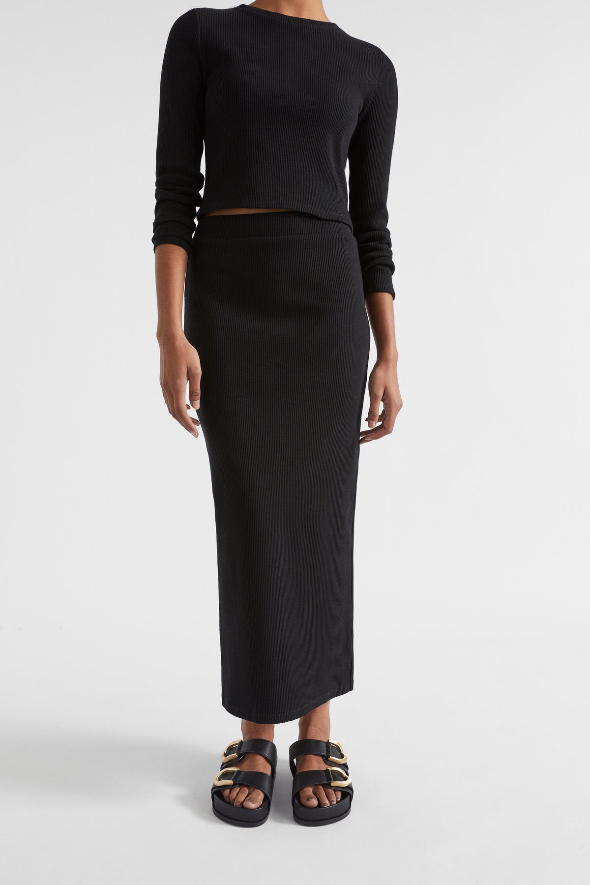 Rib Maxi Skirt
