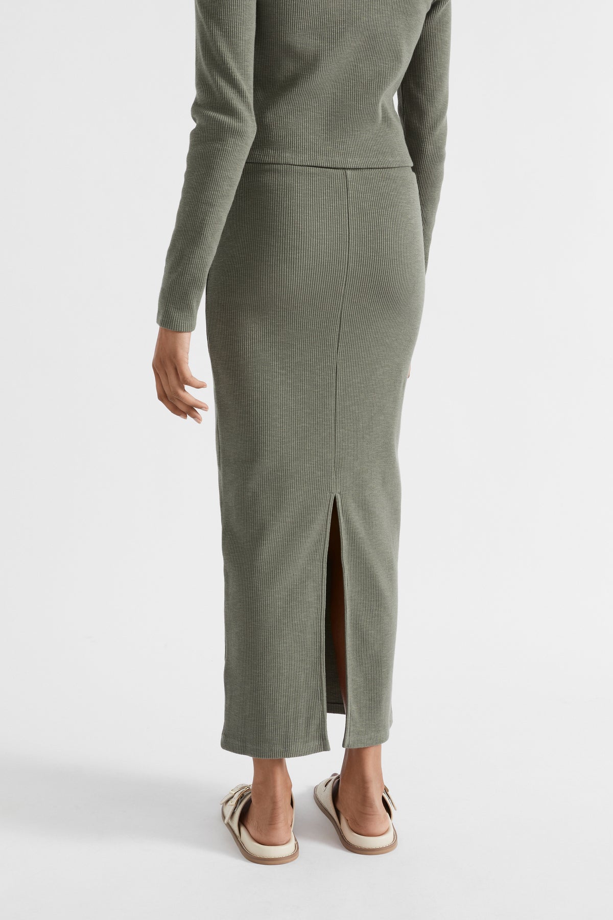 Rib Maxi Skirt