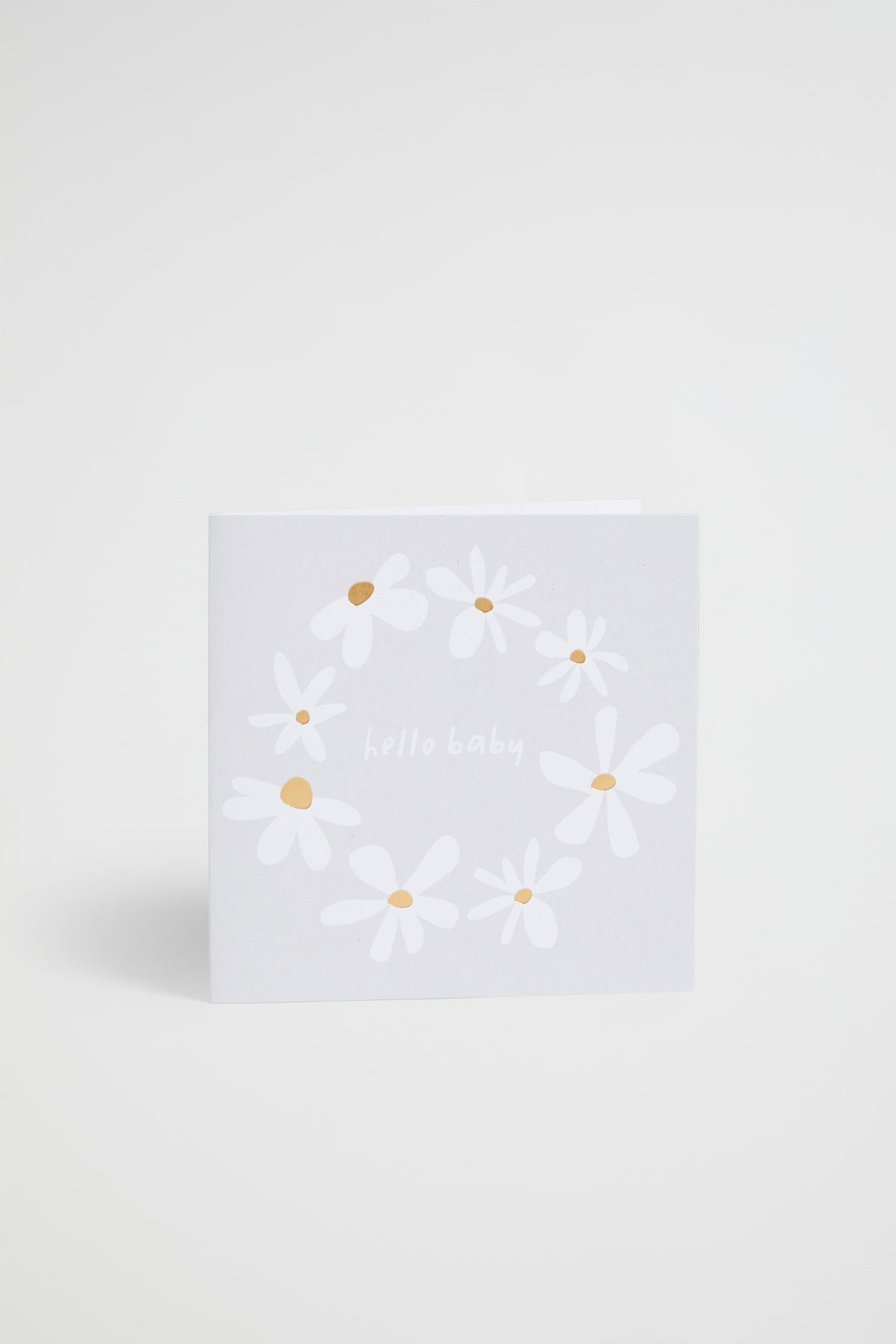 Large Hello Baby Daisy Card