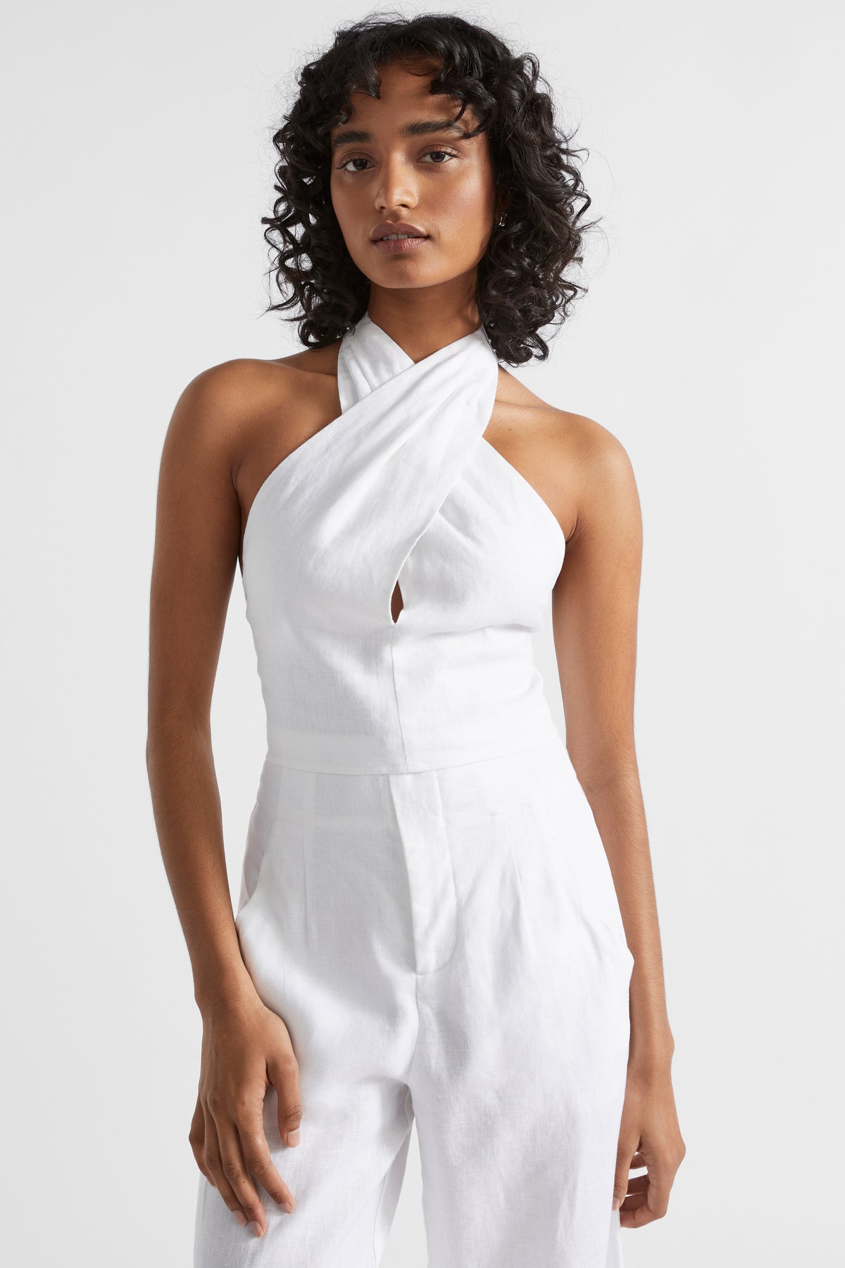 Linen Halter Top