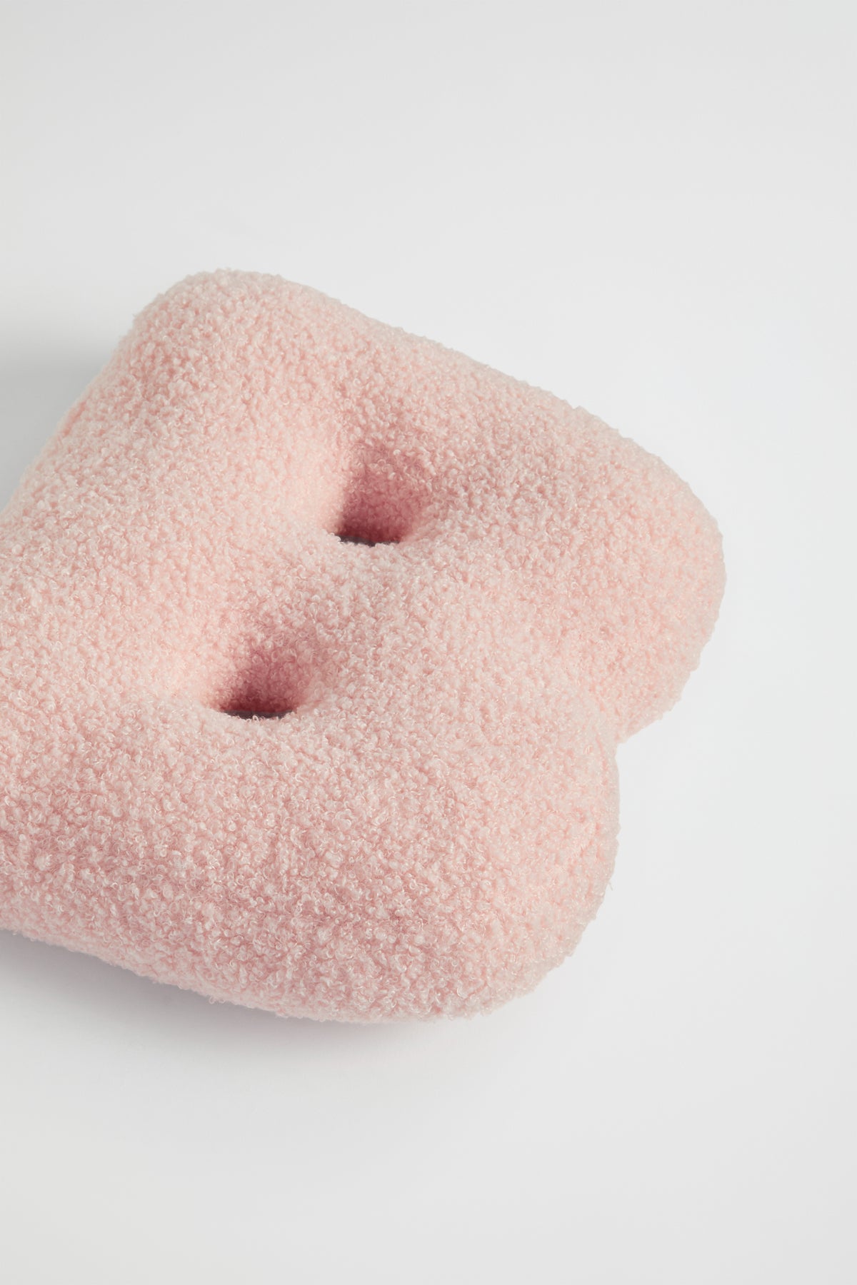 Teddy Initial Cushion Dusty Rose