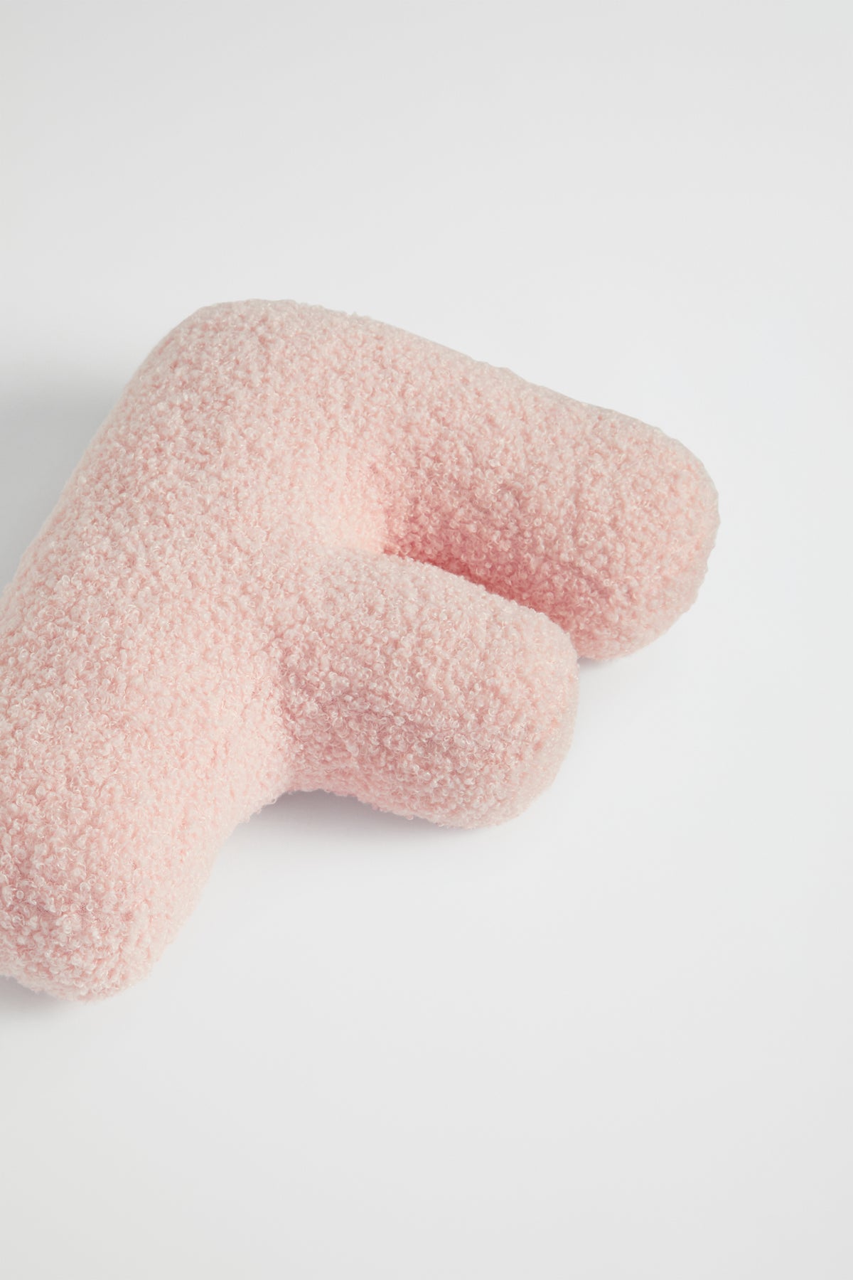 Teddy Initial Cushion Dusty Rose