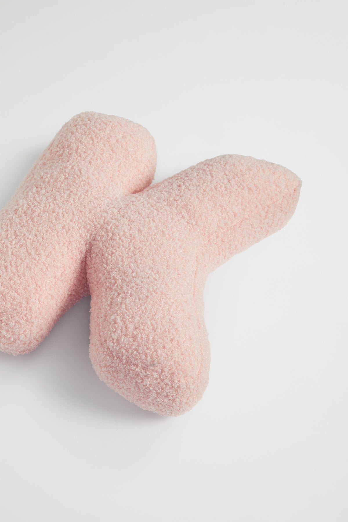Teddy Initial Cushion Dusty Rose