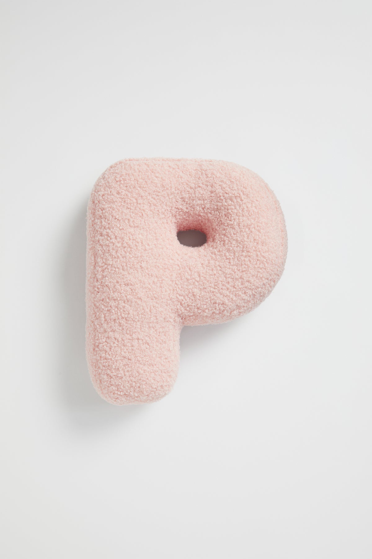 Teddy Initial Cushion Dusty Rose