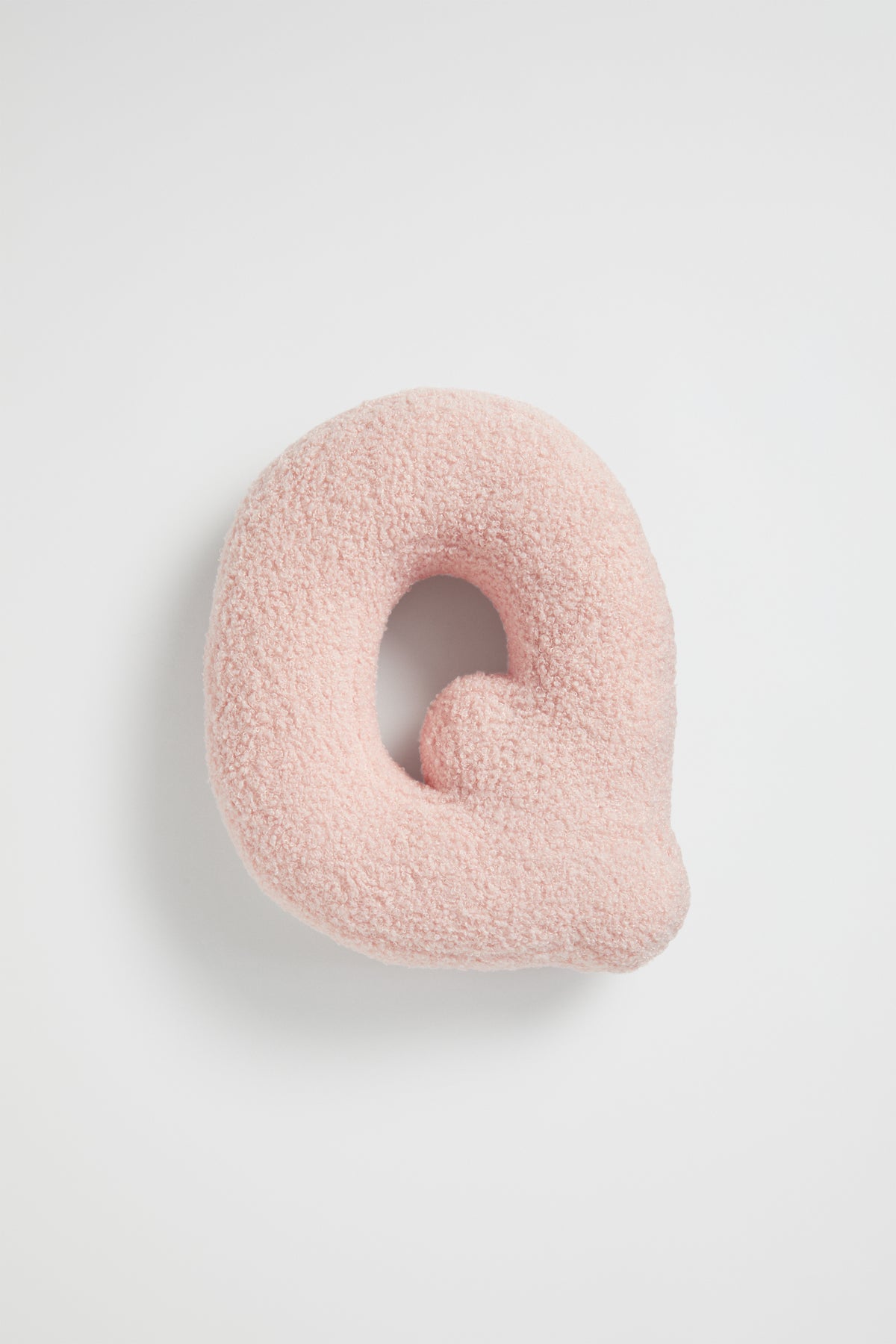 Teddy Initial Cushion Dusty Rose