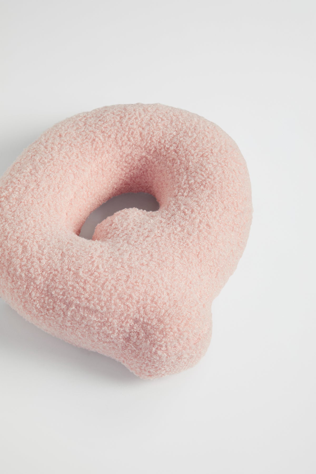 Teddy Initial Cushion Dusty Rose