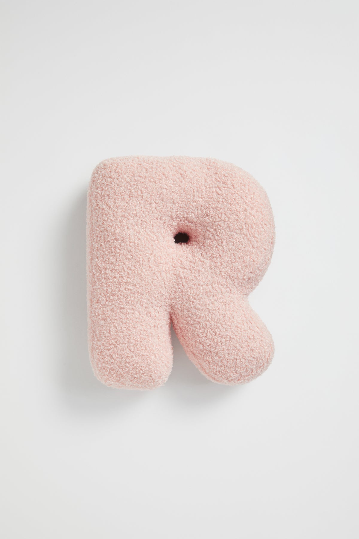 Teddy Initial Cushion Dusty Rose