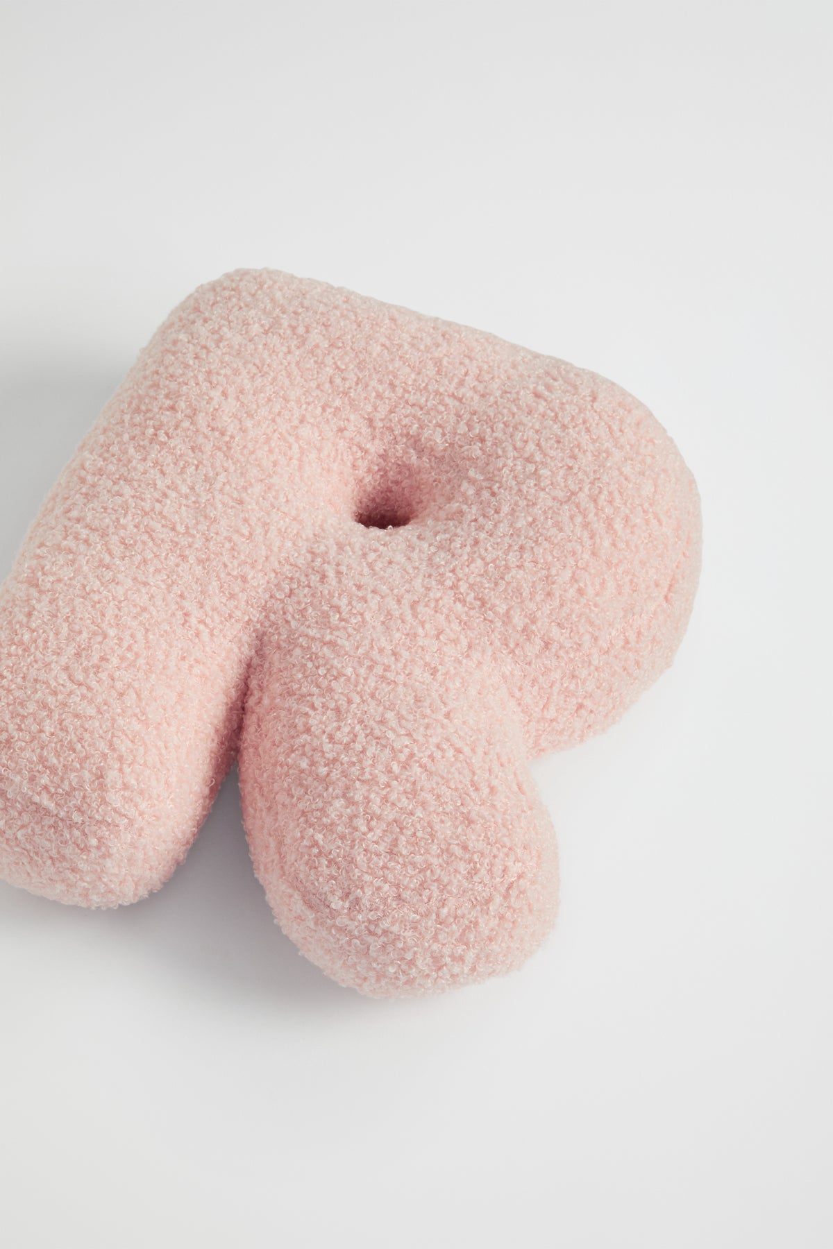 Teddy Initial Cushion Dusty Rose
