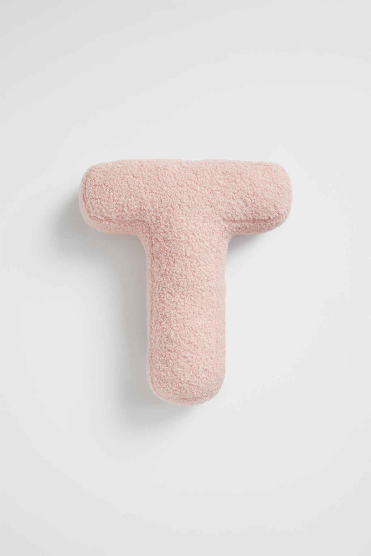 Teddy Initial Cushion Dusty Rose