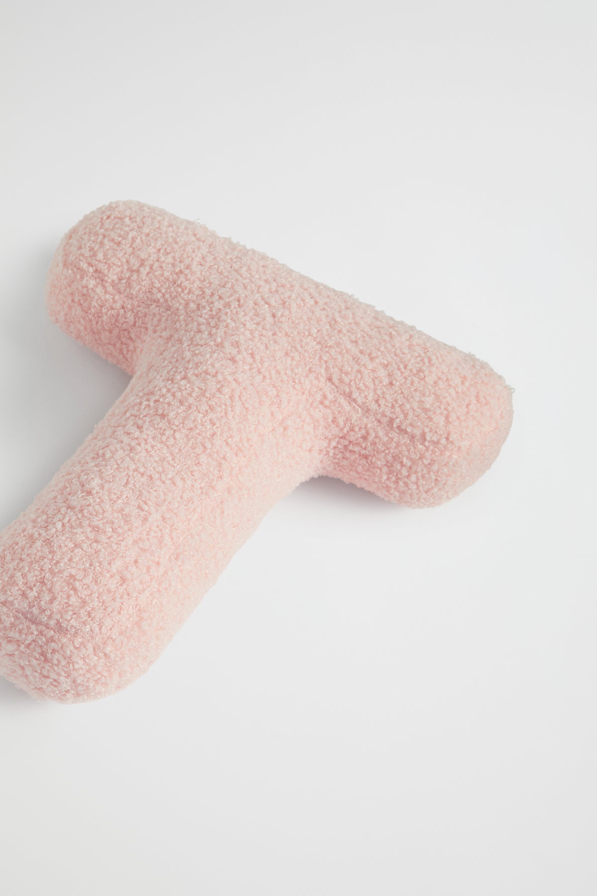 Teddy Initial Cushion Dusty Rose