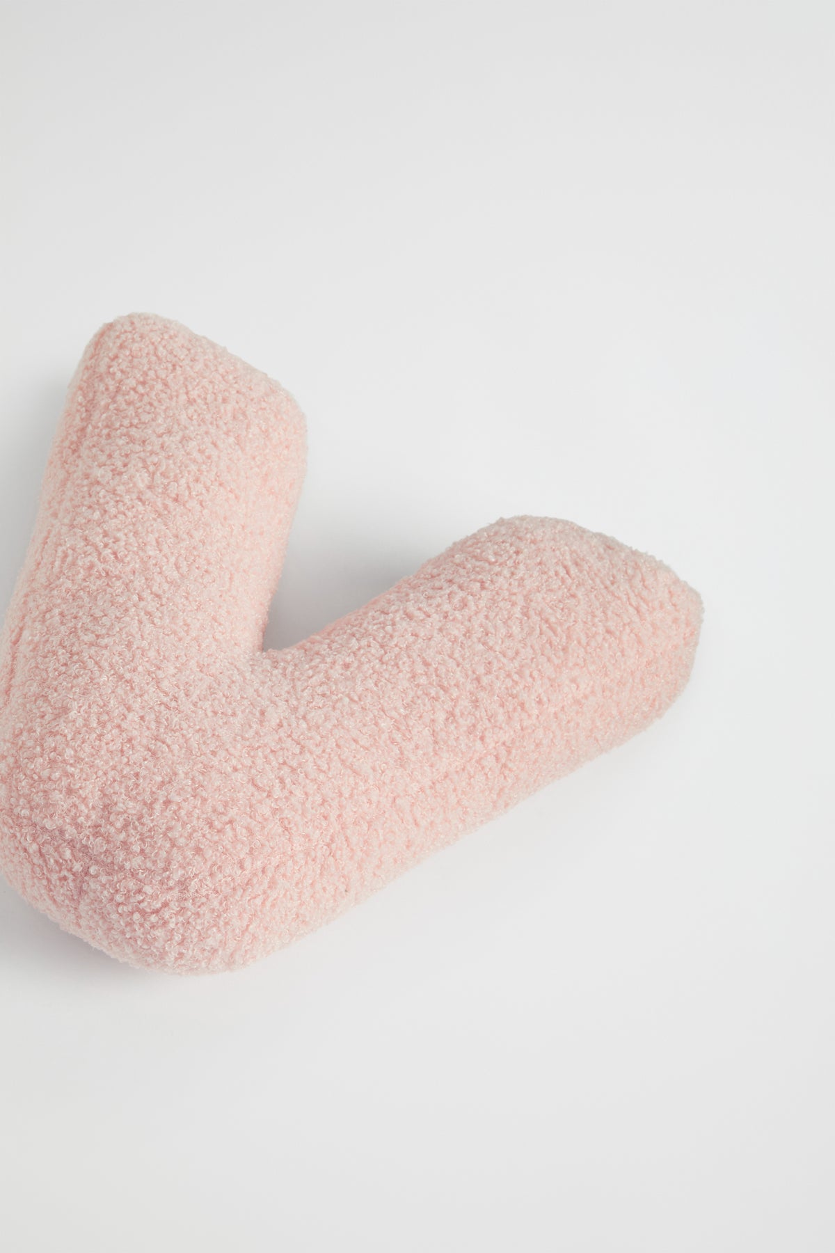 Teddy Initial Cushion Dusty Rose
