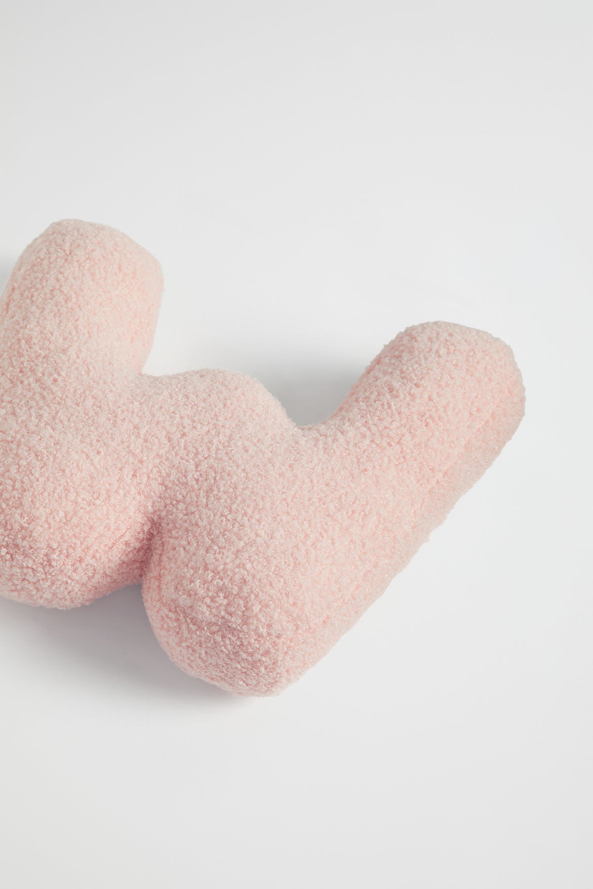 Teddy Initial Cushion Dusty Rose