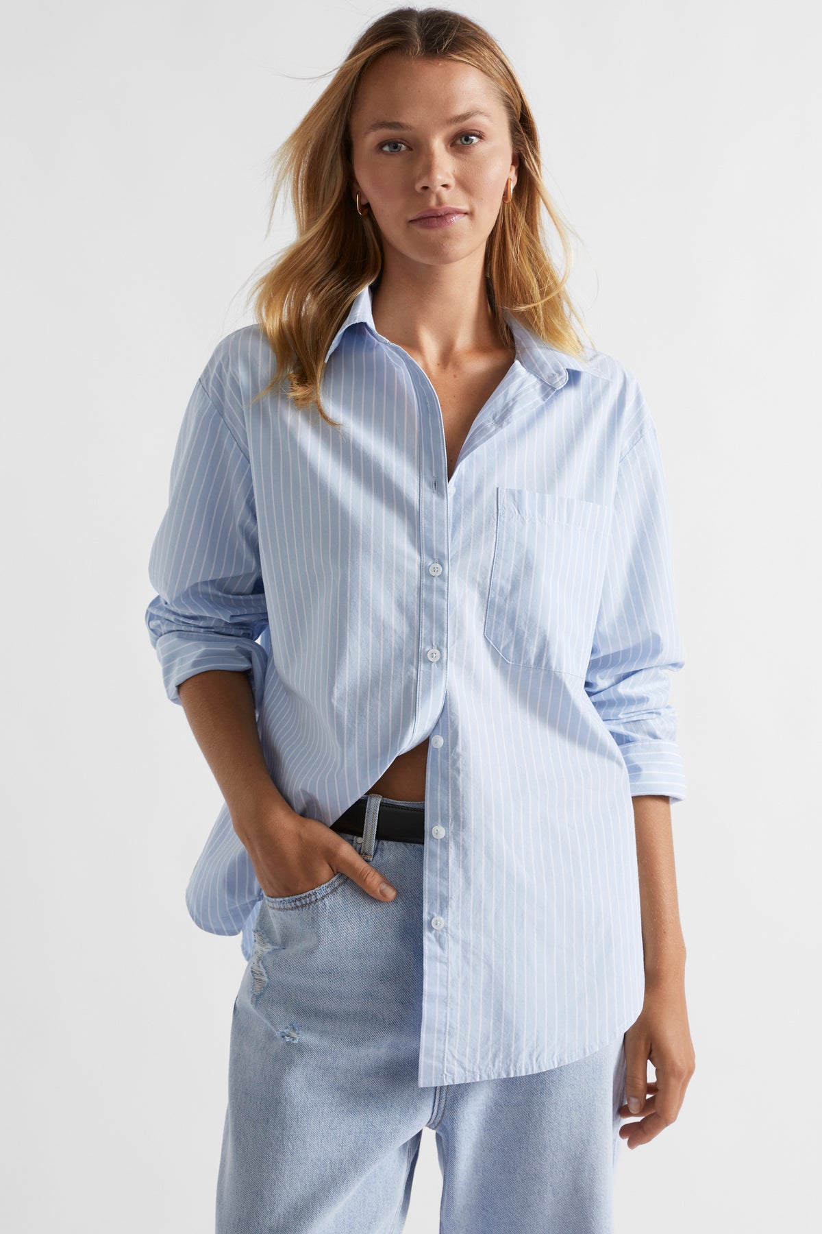 Poplin Pocket Front Shirt