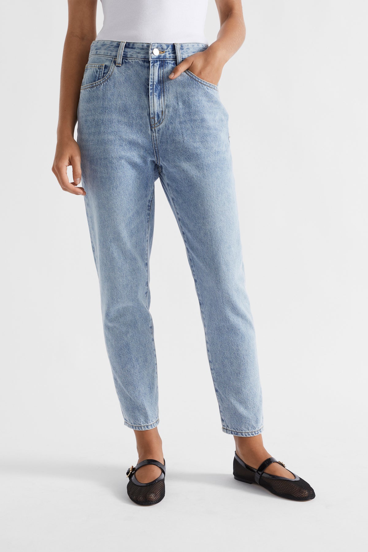 Core Cotton Slim Leg Jean
