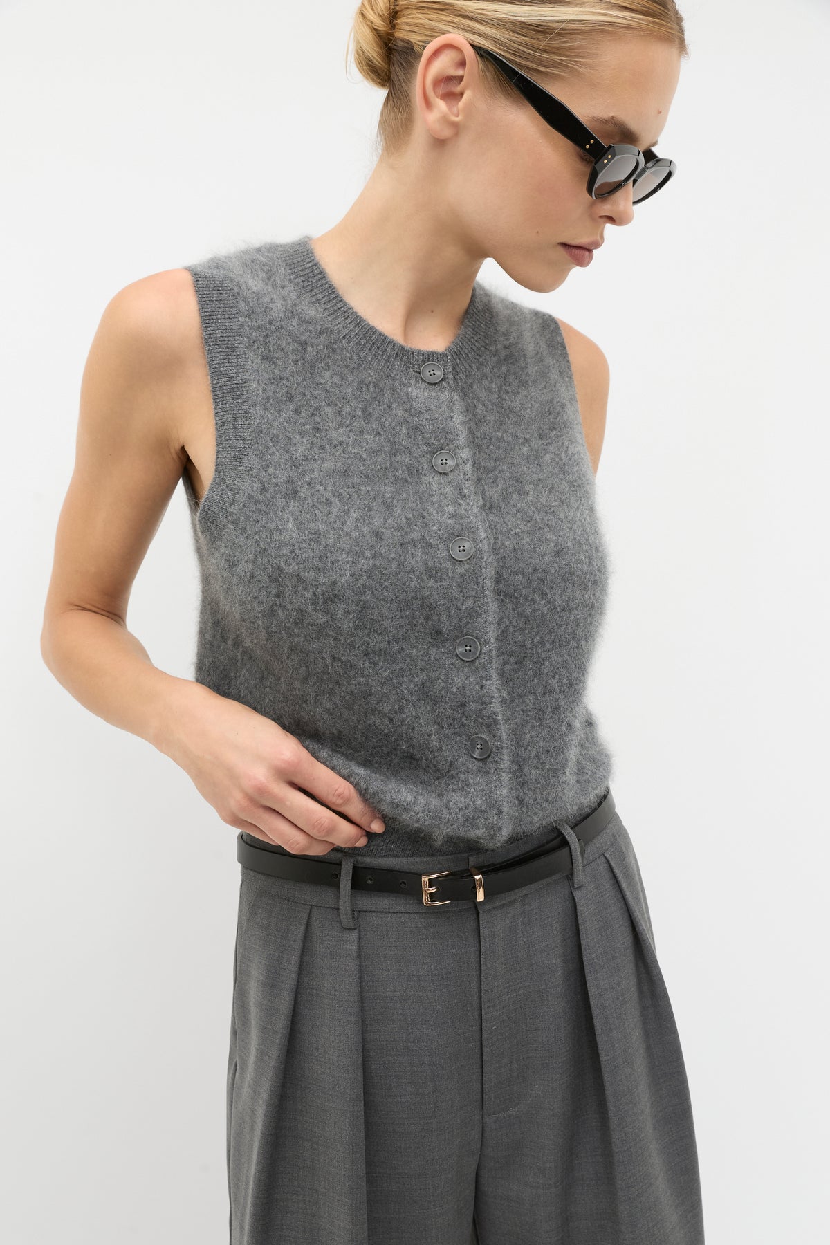 Celeste Narrow Leather Belt