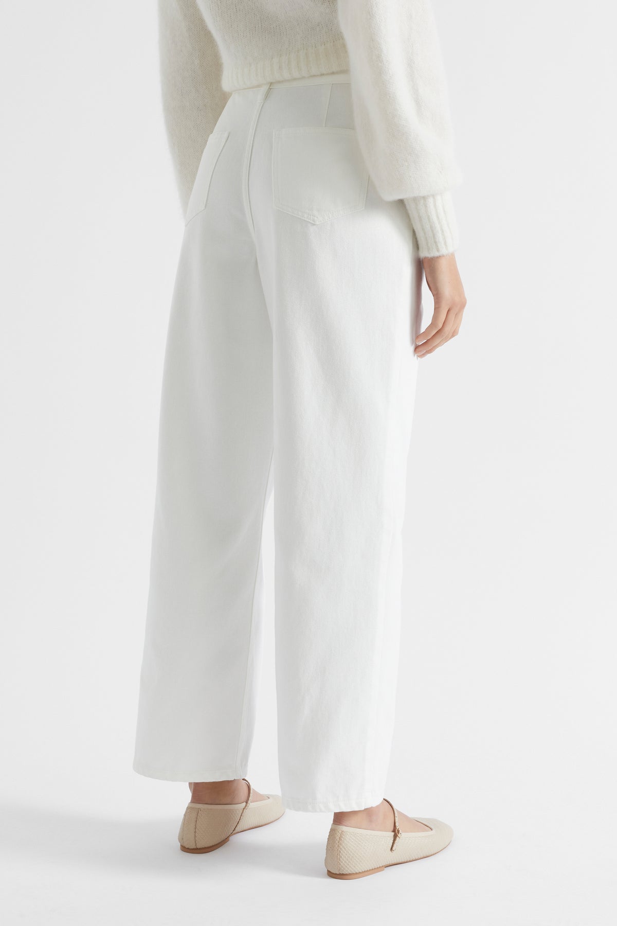 Pinch Waist Baggy Wide Leg Jean