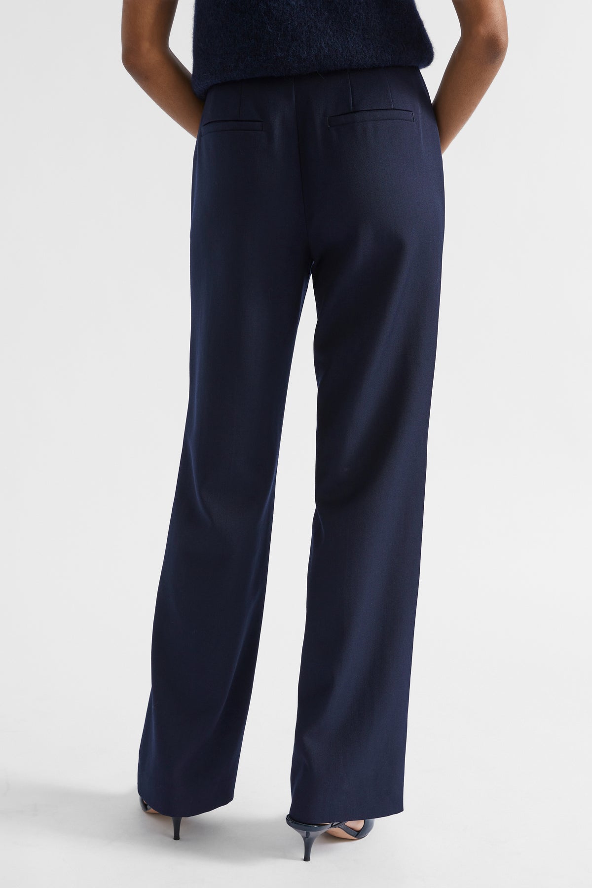 Wool Blend Tailored Pant
