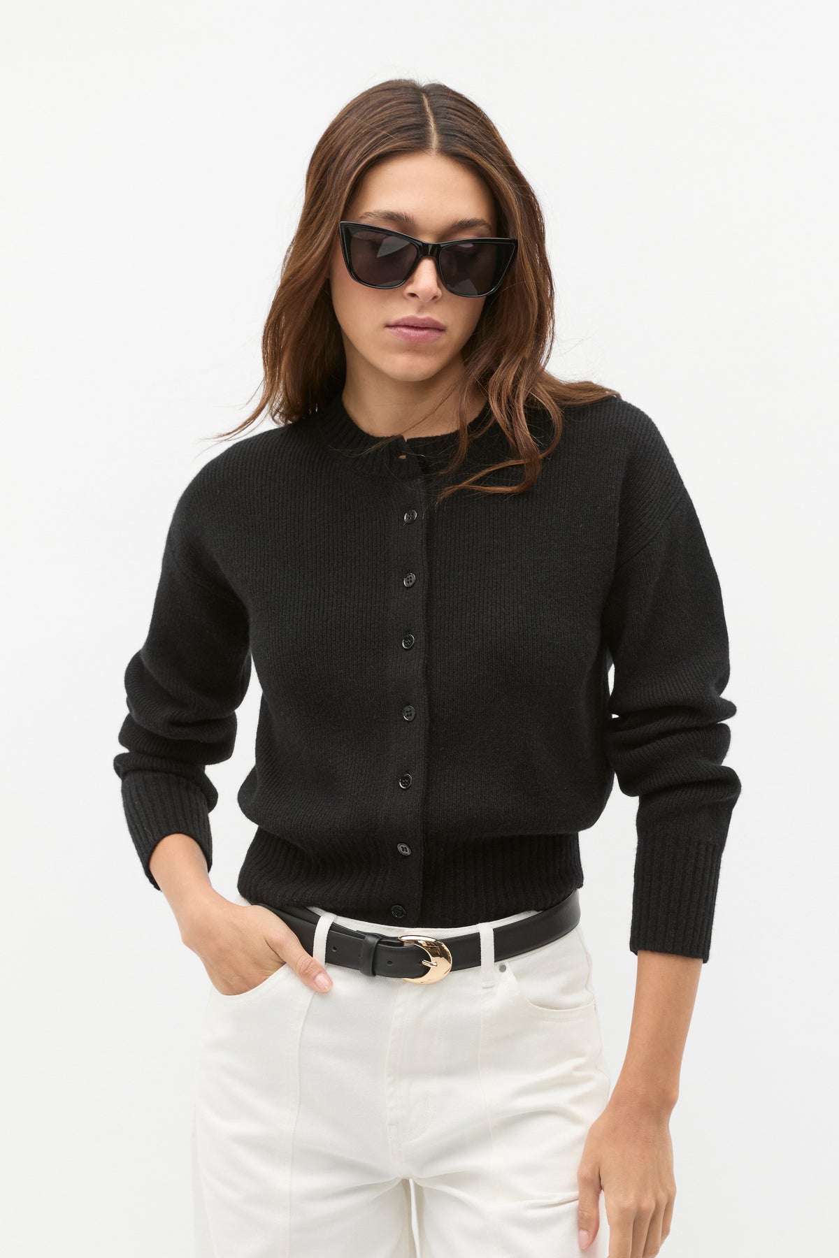 Merino Button Up Knit Cardigan