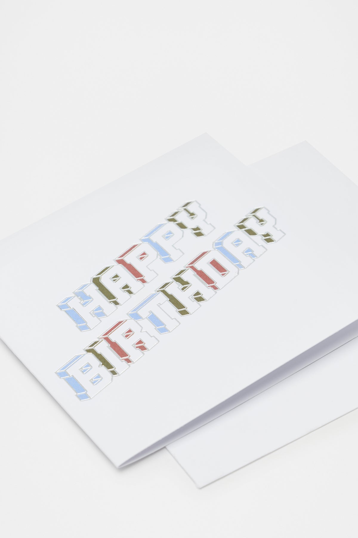 Large Happy Birthday Block Card