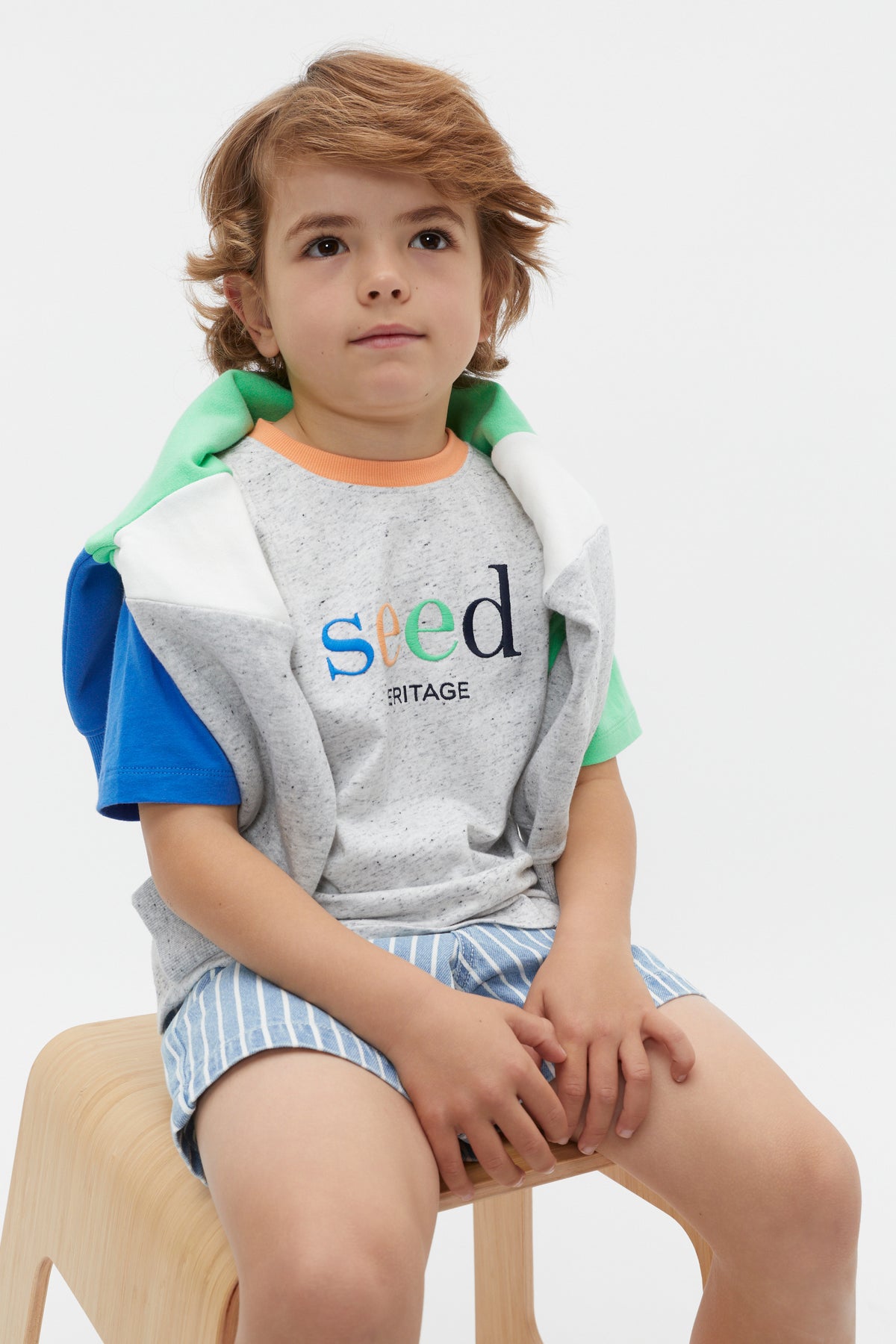 Colourblock Logo Tee
