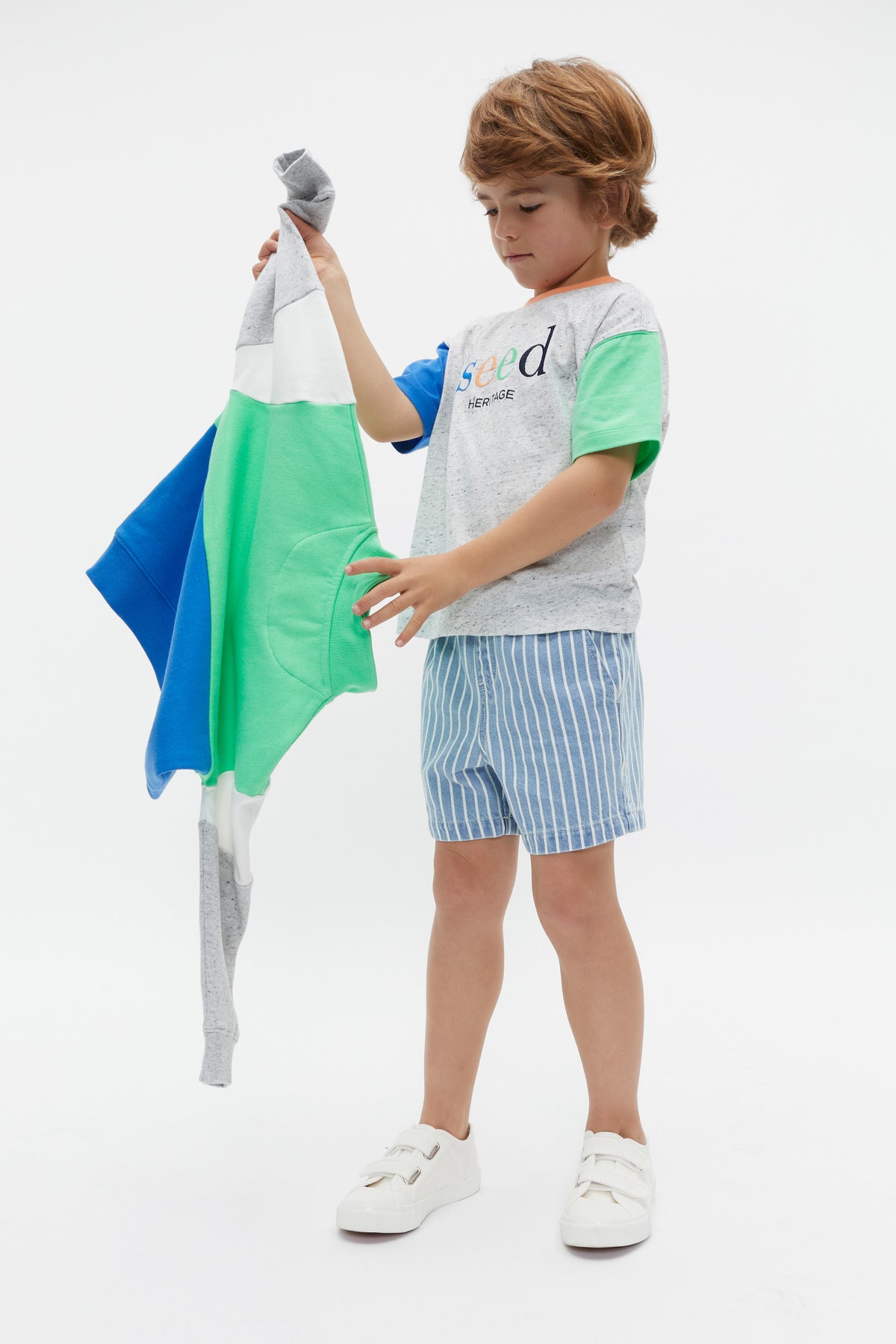 Colourblock Logo Tee