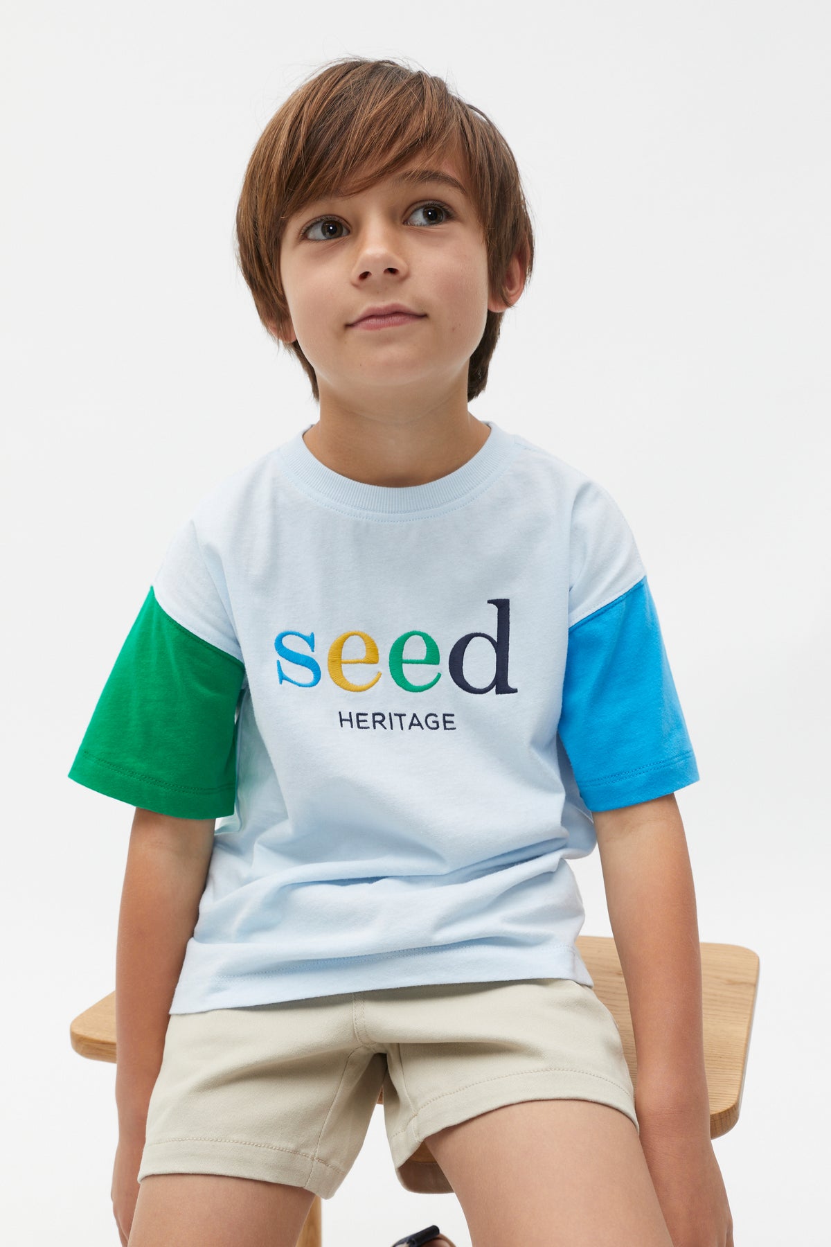 Colourblock Logo Tee