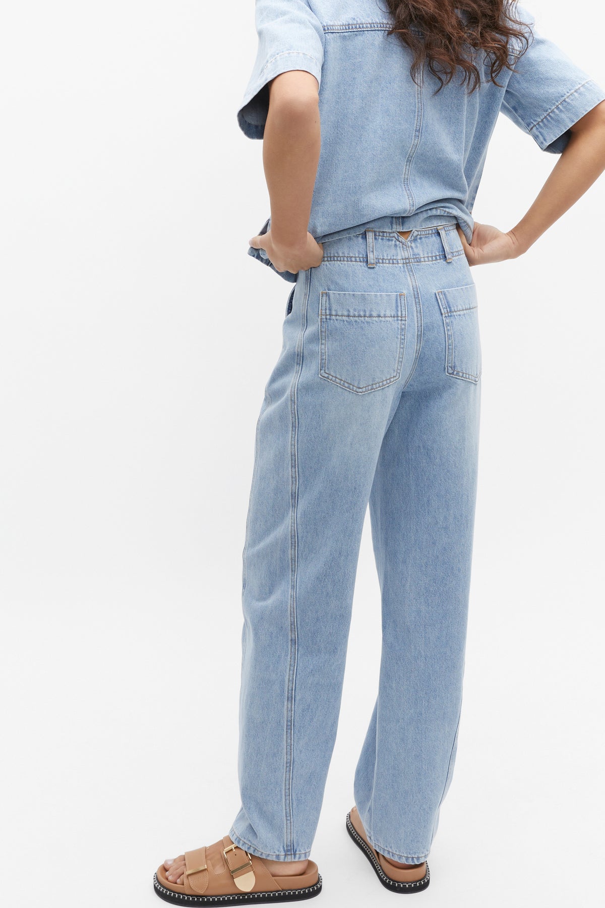 Denim Barrel Leg Jean