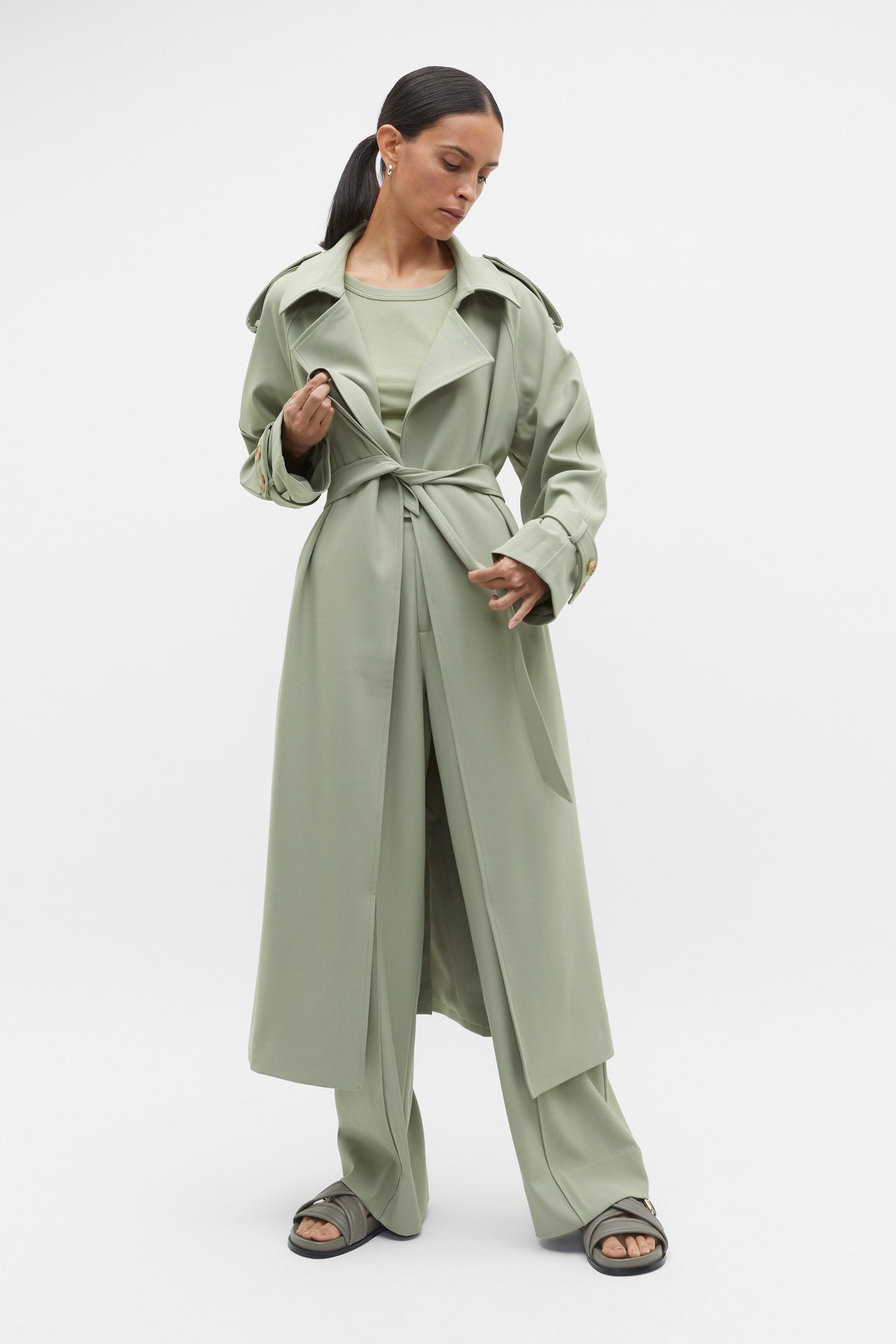 Button Detail Trouser