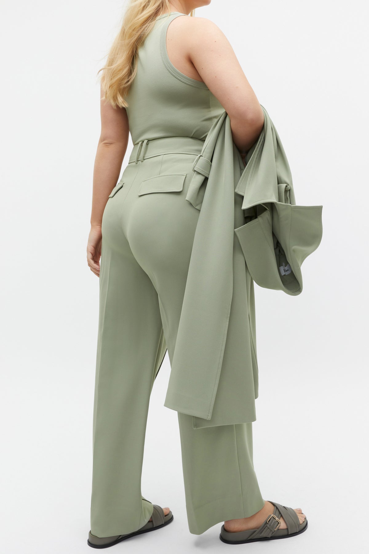 Button Detail Trouser