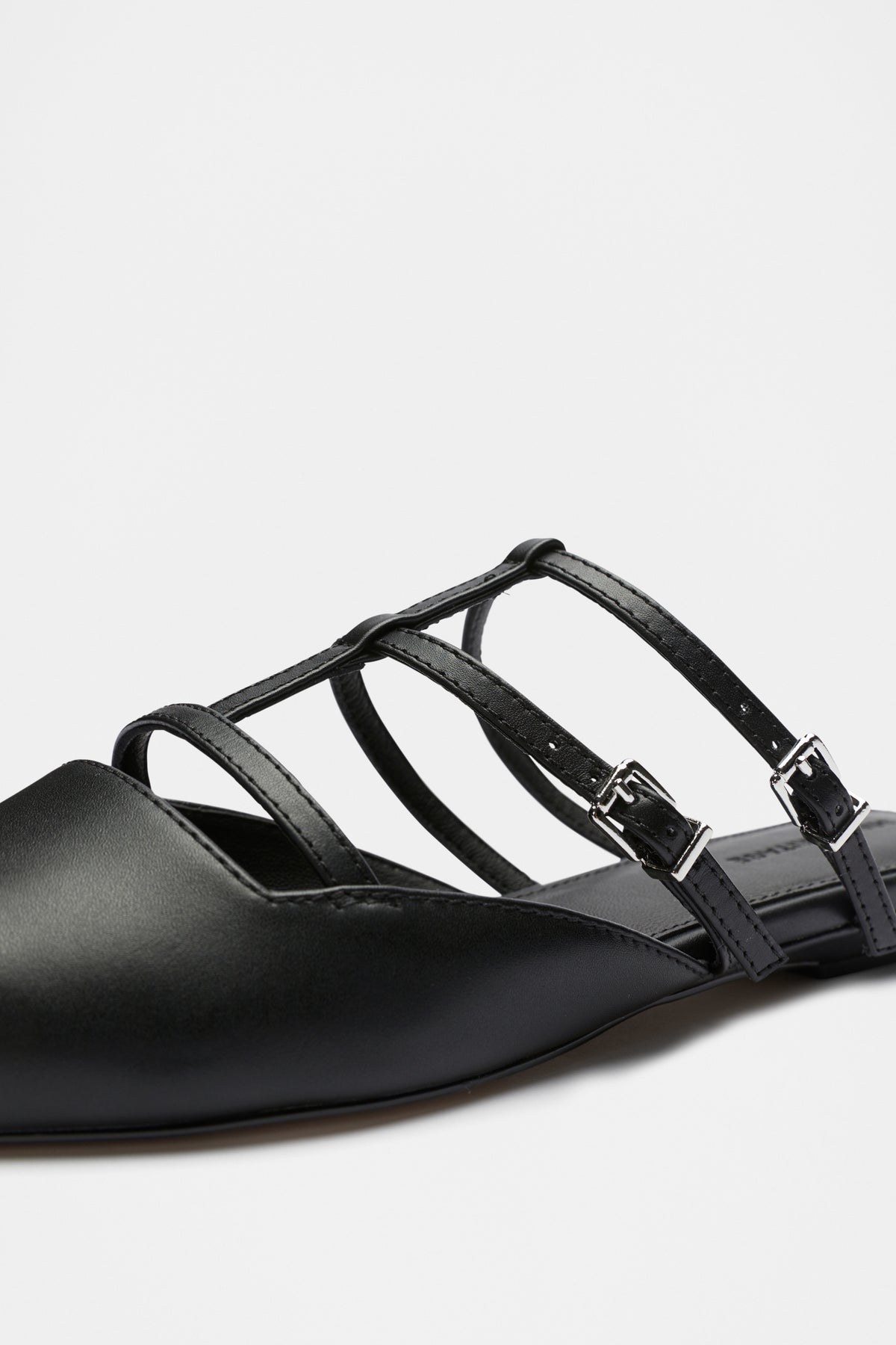 Kara Caged Pointed Flat