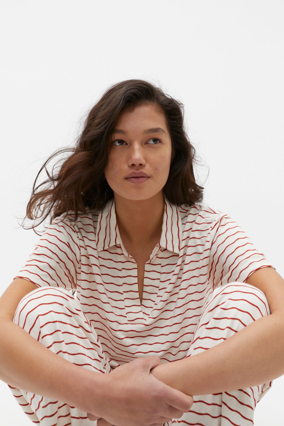 Wave Jersey Top and Pant PJ Set