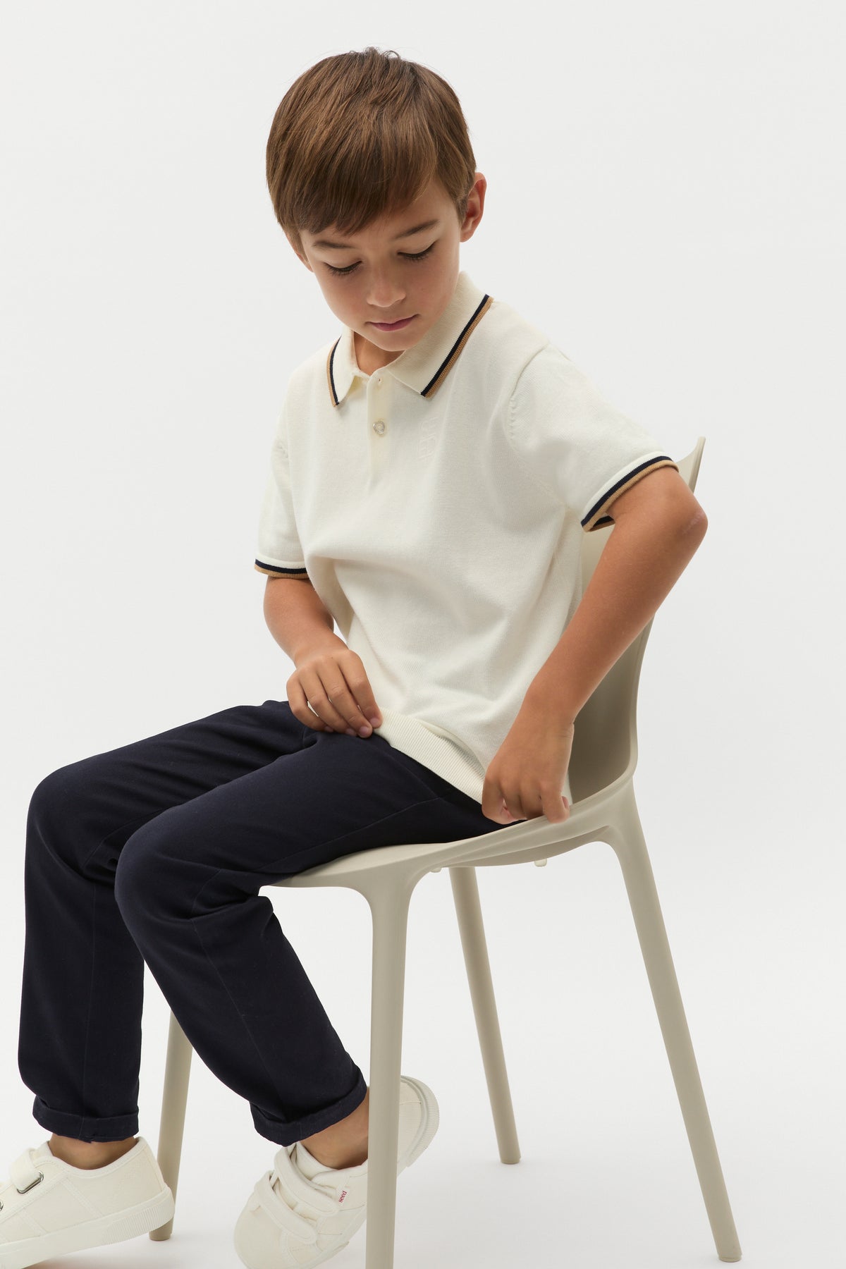 Knit Logo Polo