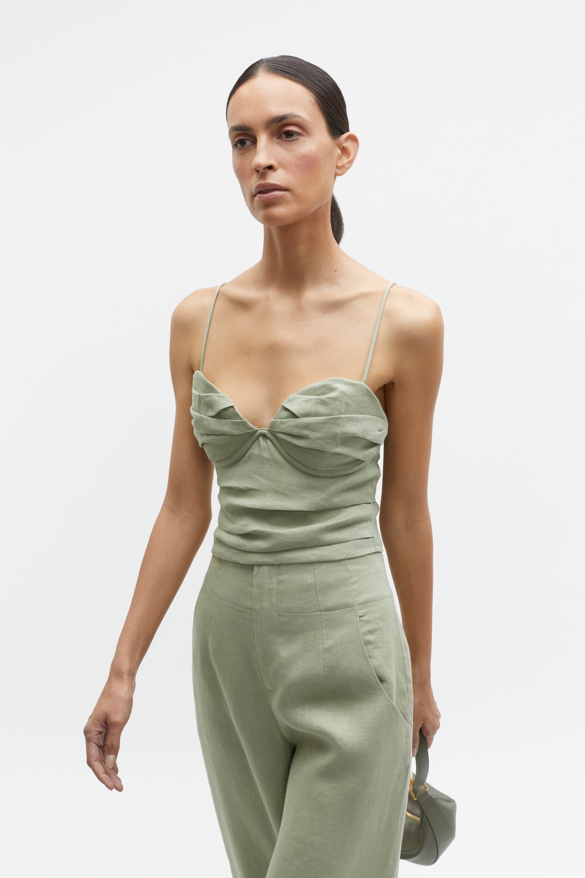 Linen Balconette Top