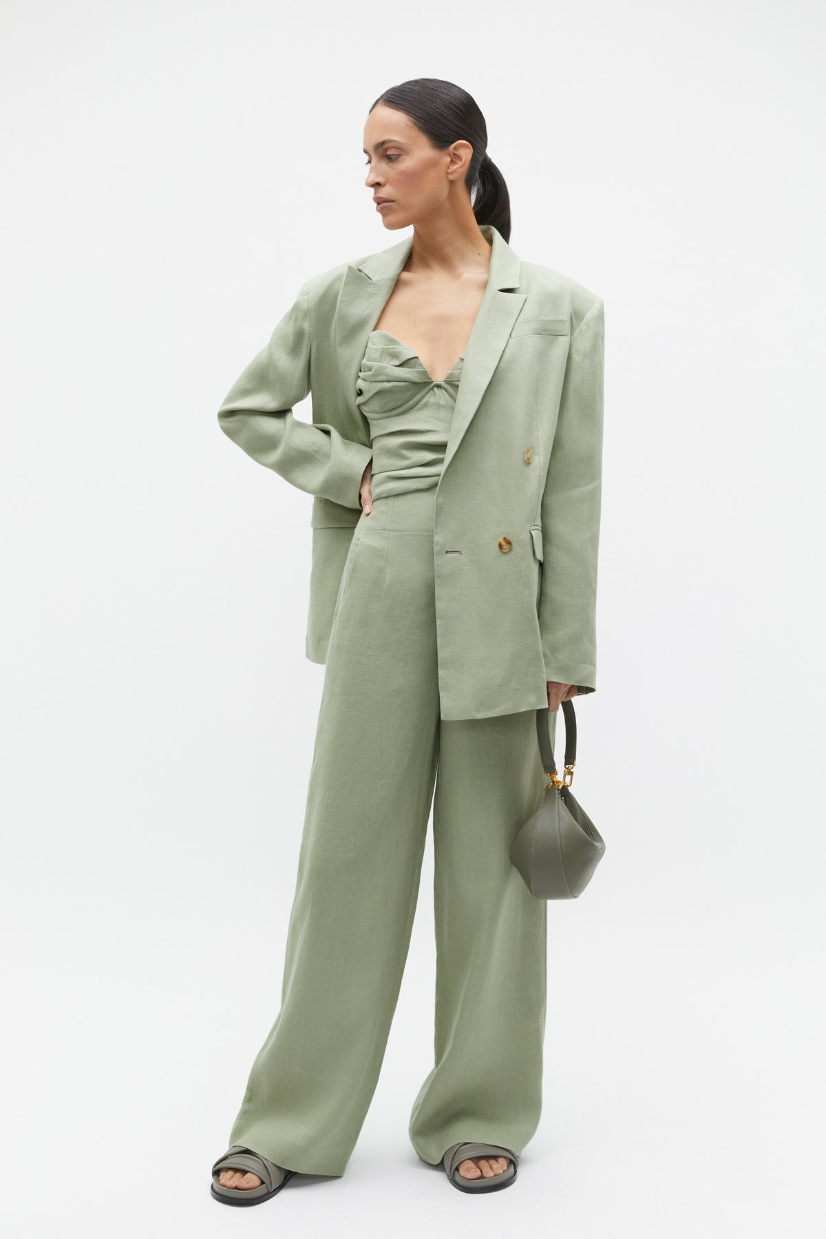 Linen Balconette Top