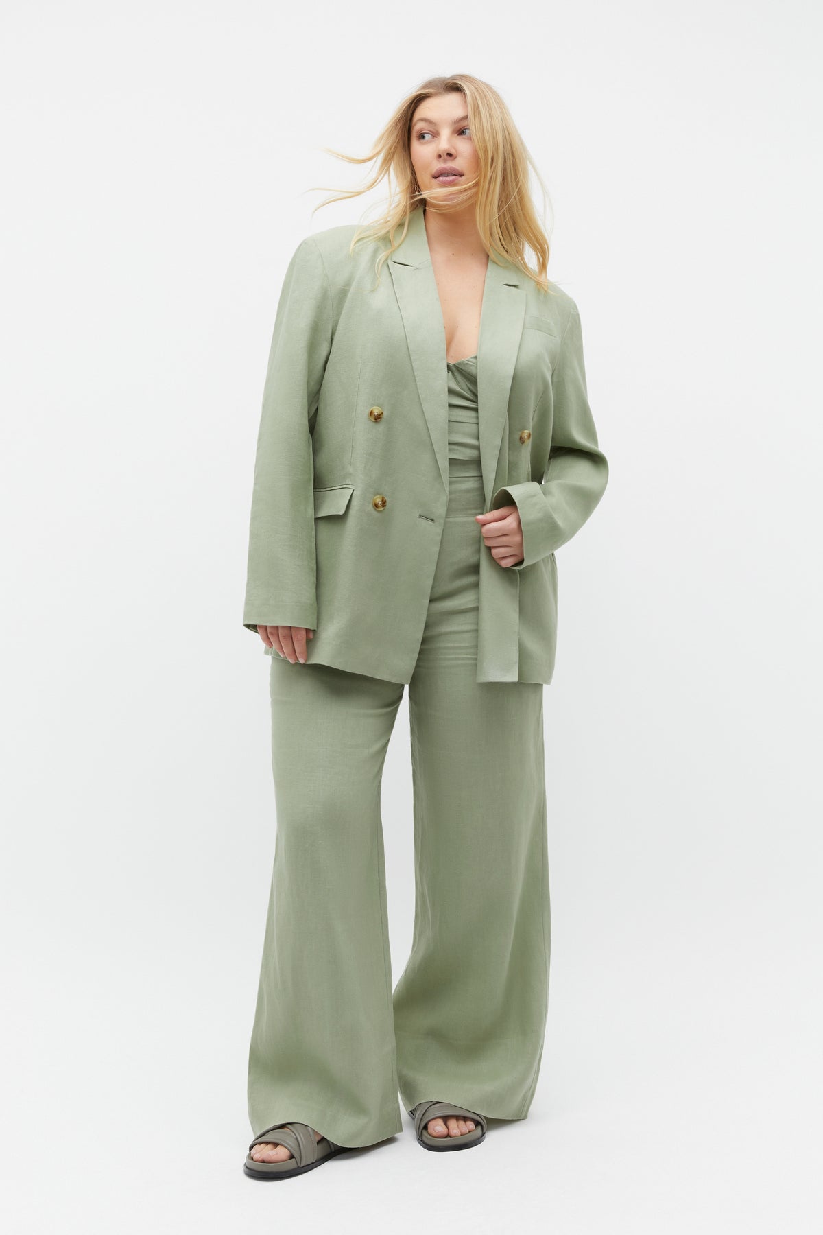 Linen Balconette Top