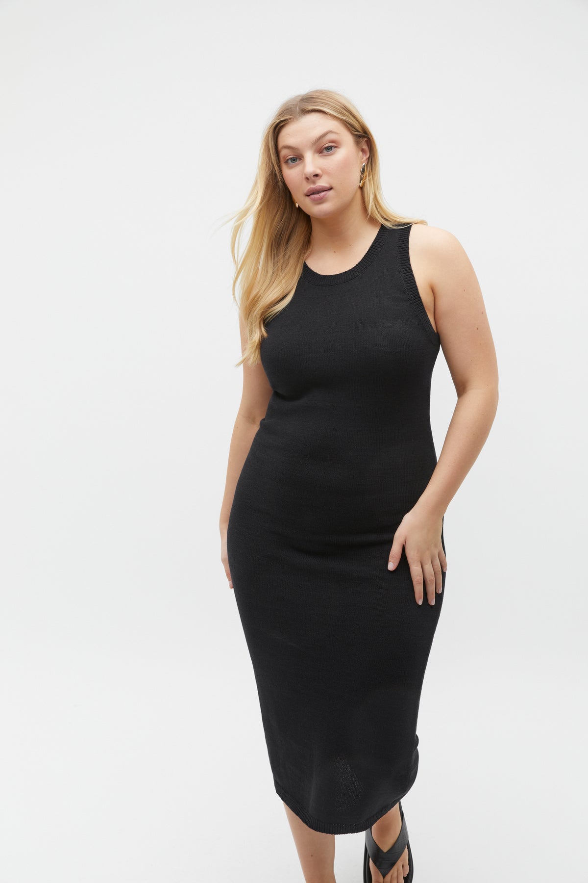 Knit Tank Midi Dress
