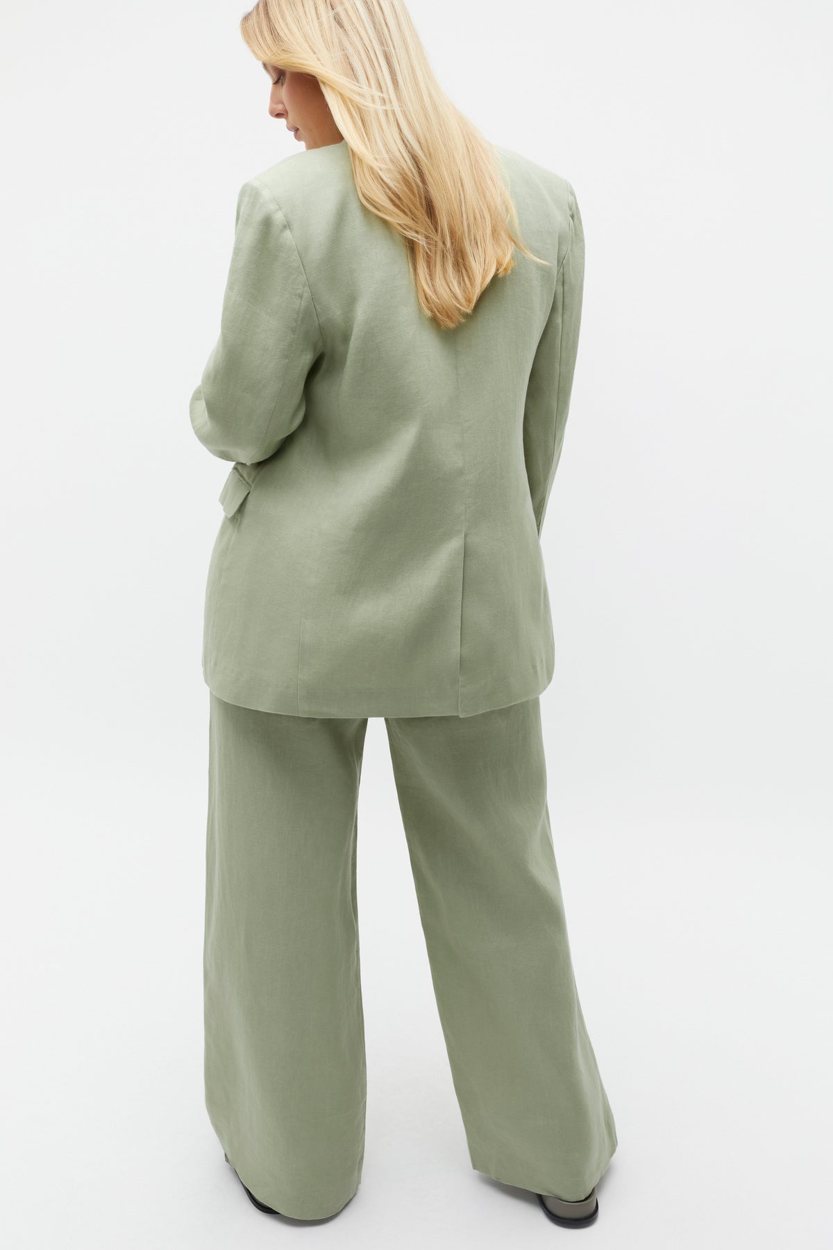 Linen Double Breasted Blazer