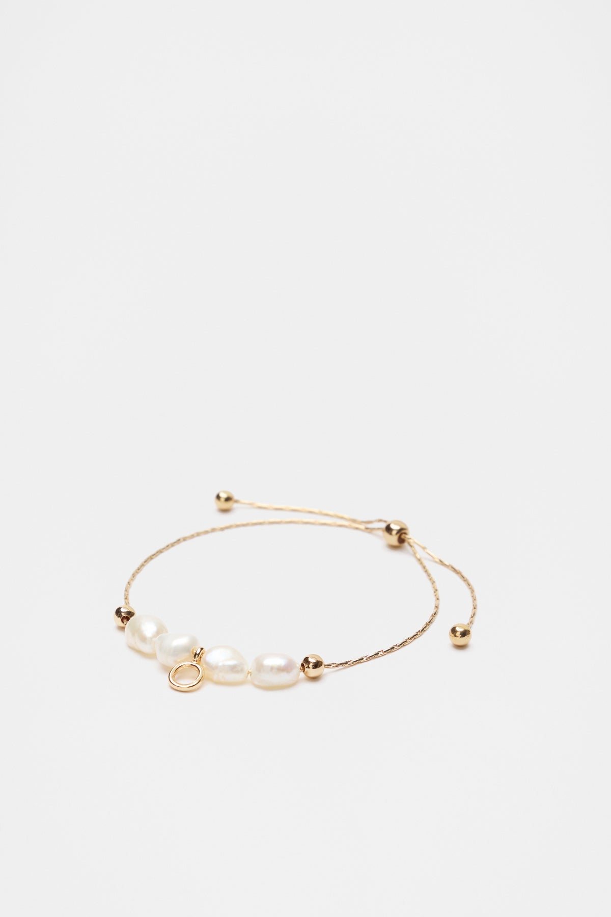 Fine Pearl Initial Bracelet