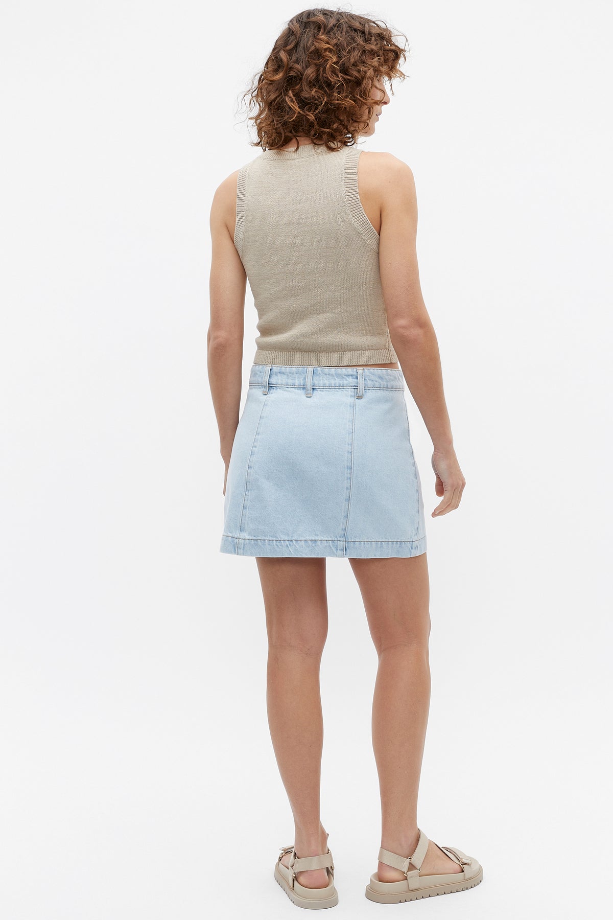 Denim Micro Mini Skirt