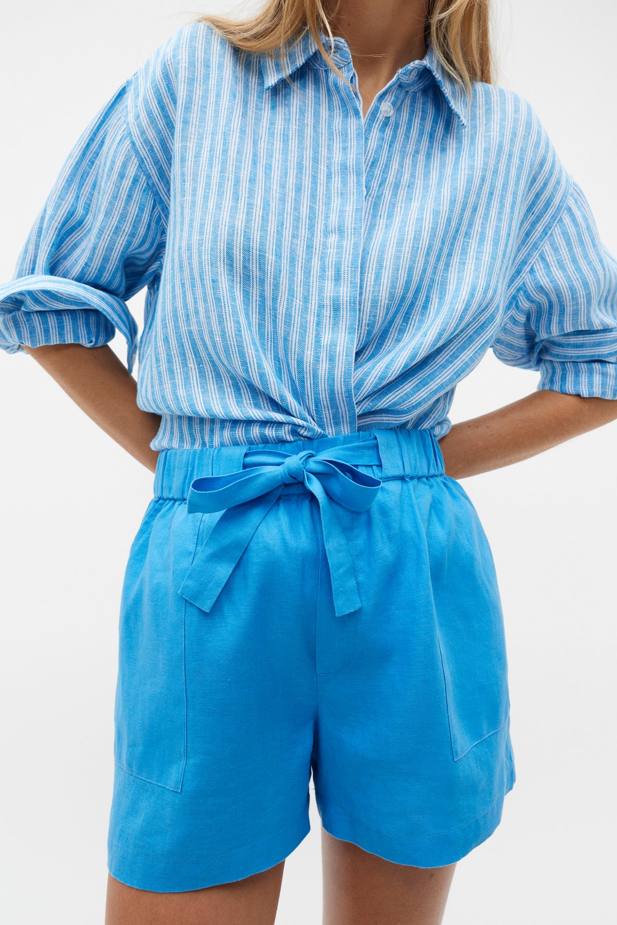 Core Linen Tie Waist Short