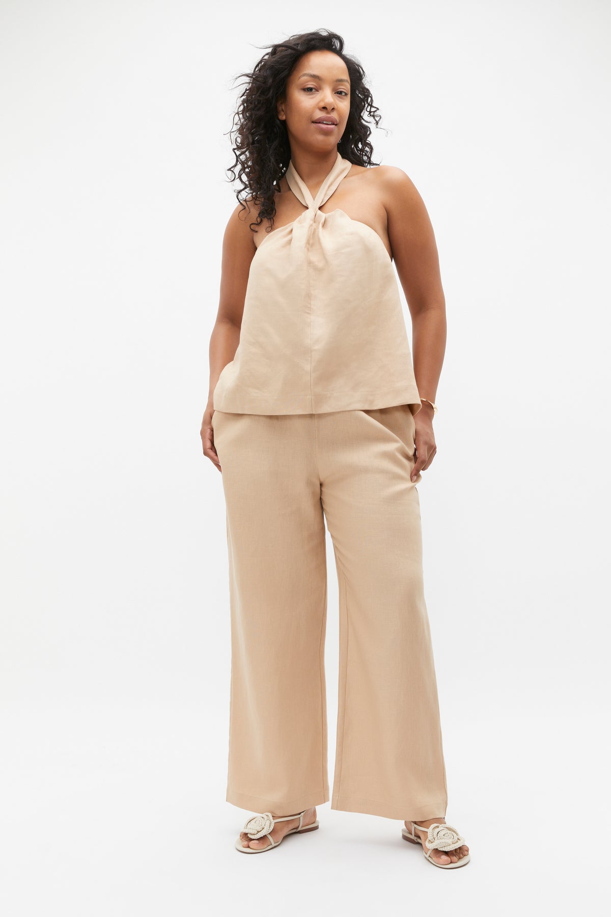 Linen Halter Top